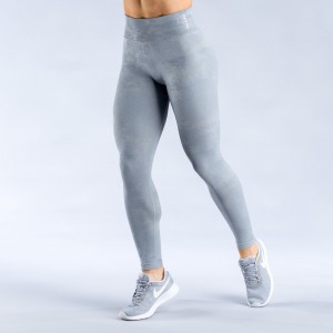 Dámské Leggings DFYNE Dynamic Mist Světle Šedé Bílé | SQVKPX015