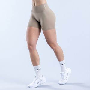 Dámské Shorts DFYNE Defy 4.5" Béžový | OHFITC083