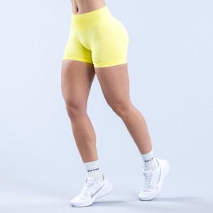 Dámské Shorts DFYNE Impact 4.5" Žluté | QYBKGT978