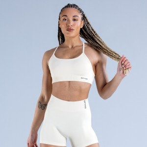 Dámské Sportovní Podprsenka DFYNE Dynamic Backless Bílé | PMAFNU248
