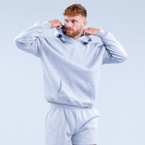 Pánské Mikina s Kapucí DFYNE Recharge Graphic Šedé | BLJOYH367