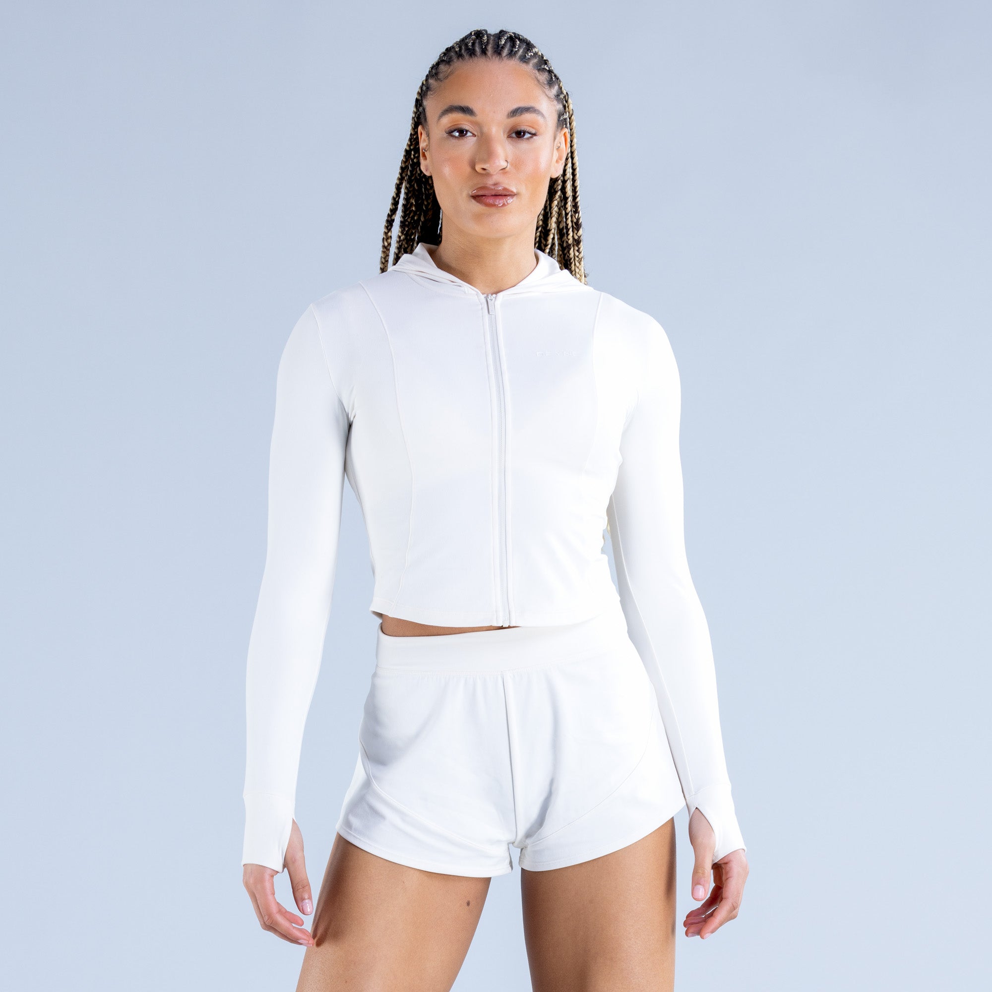 Dámské Bundy DFYNE Origin Zippy Bílé | URJIWT824