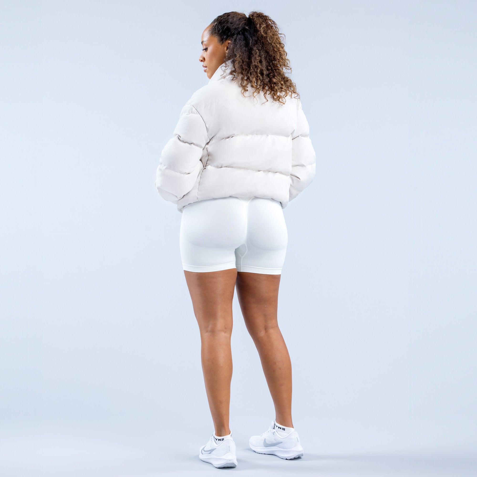 Dámské Bundy DFYNE Revive Short Down Bílé | JQHLGC129