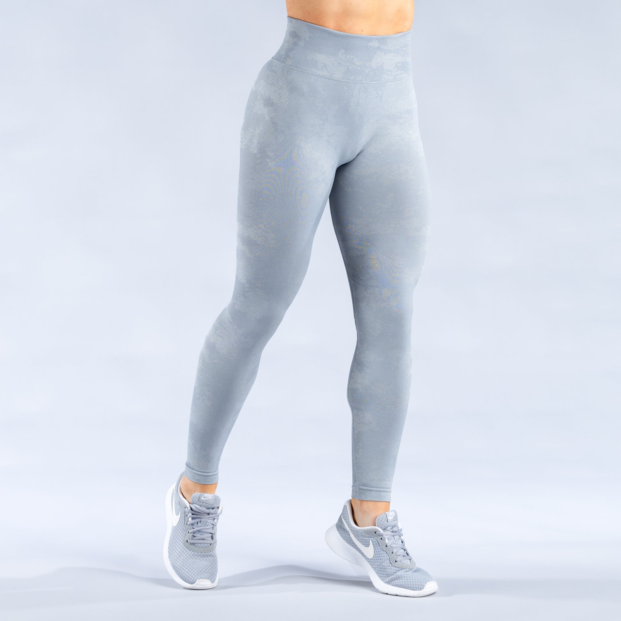 Dámské Leggings DFYNE Dynamic Mist Světle Šedé Bílé | SQVKPX015