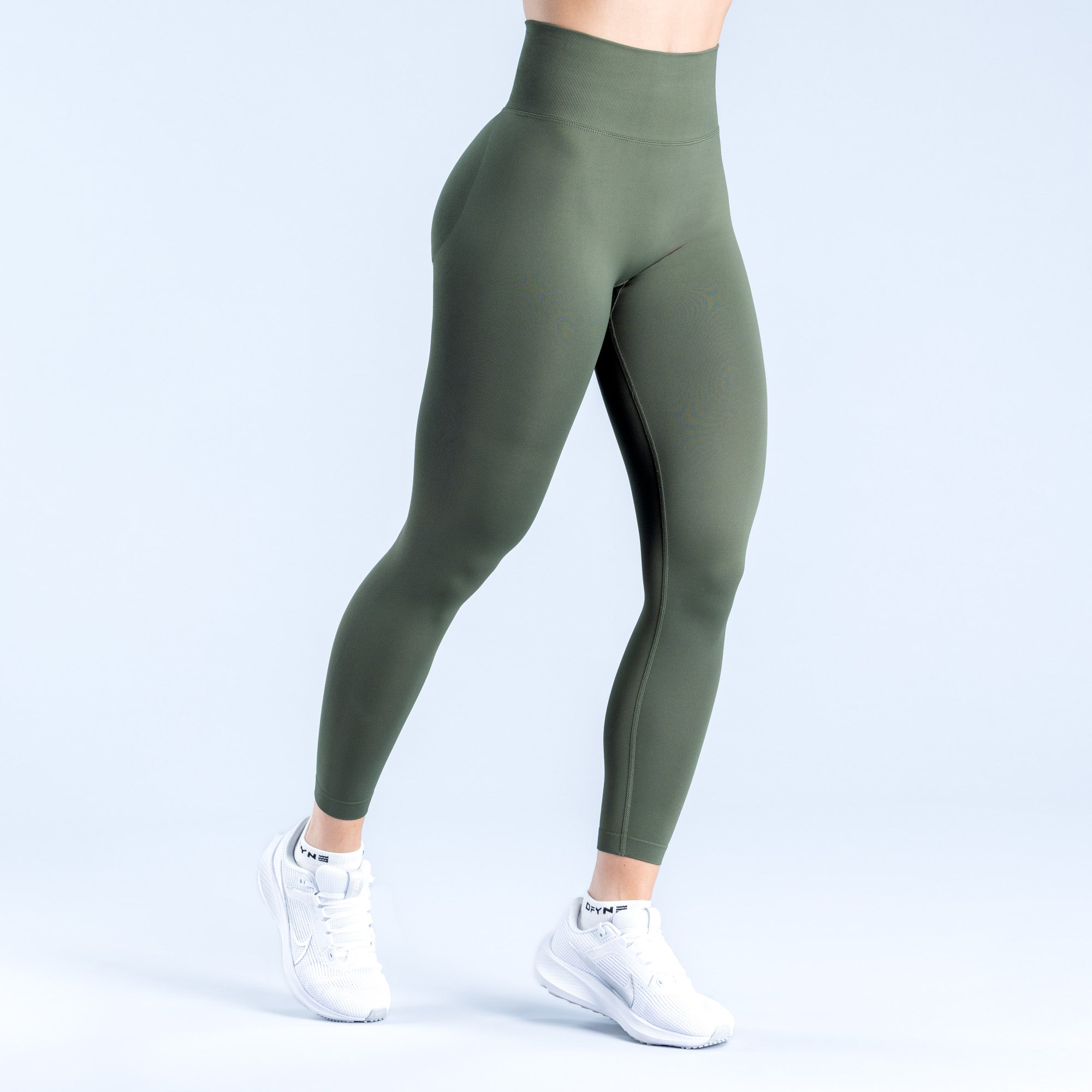 Dámské Leggings DFYNE Dynamic Olivy Zelené | FJLRDB957