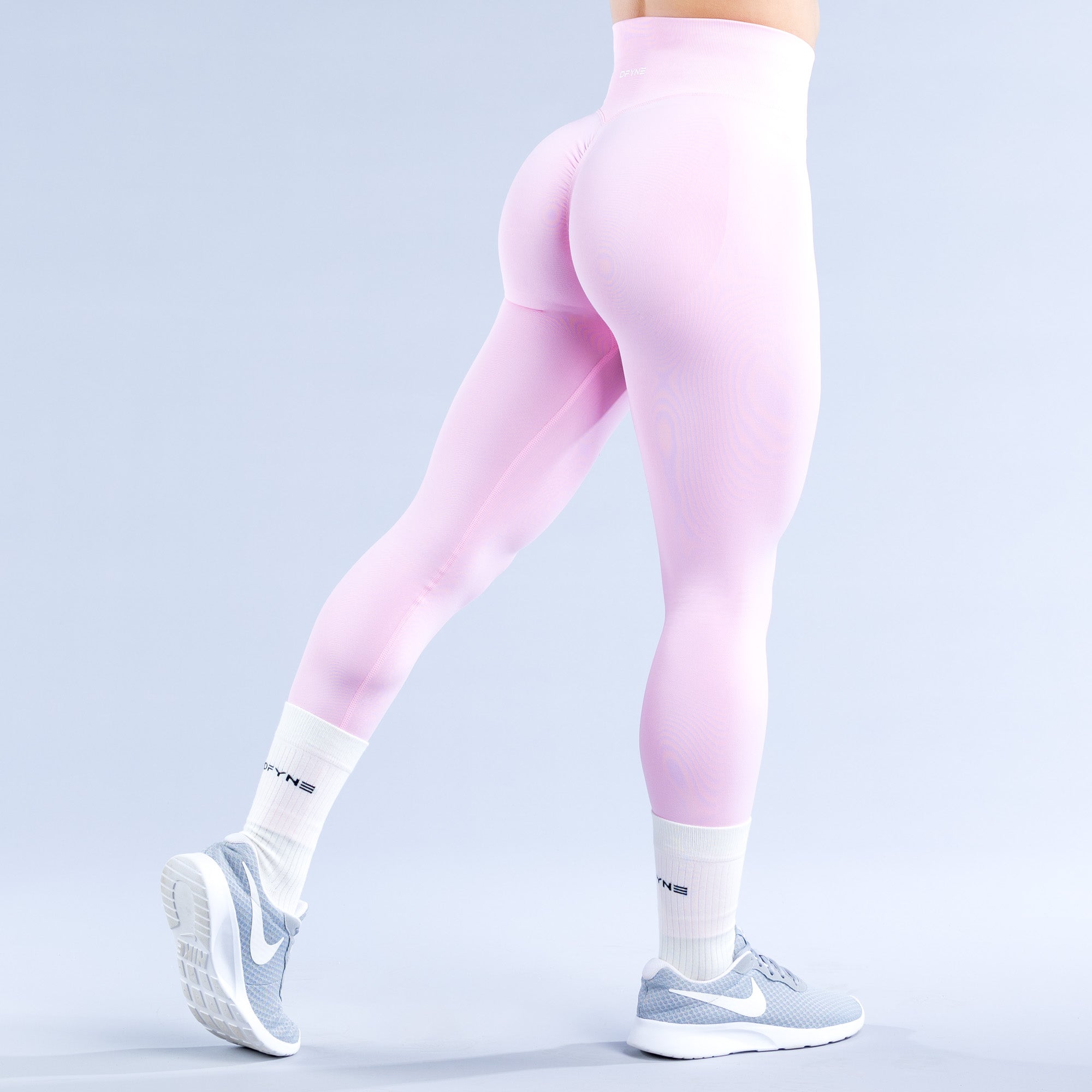 Dámské Leggings DFYNE Dynamic Světle Růžové Růžové | ESZGDT120