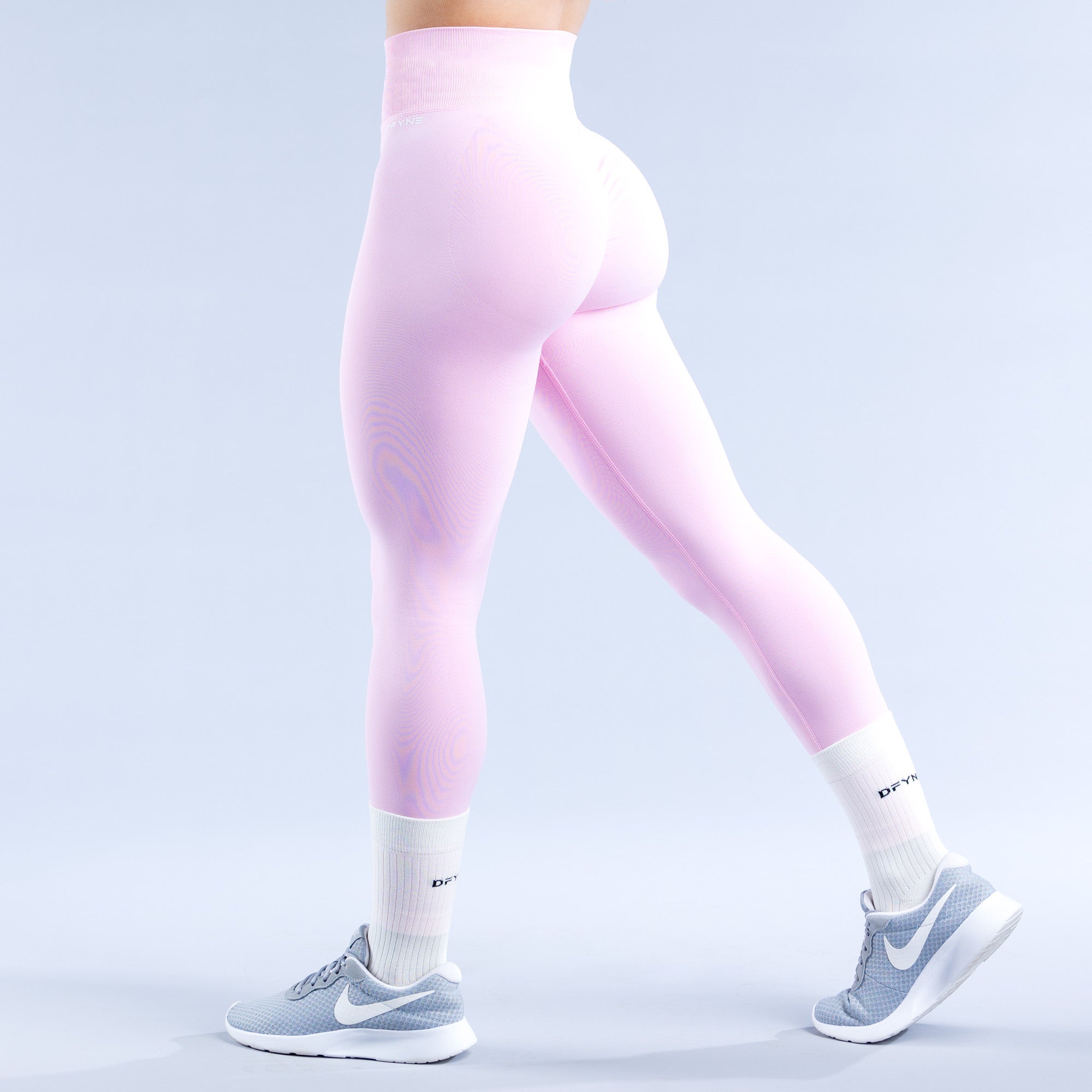 Dámské Leggings DFYNE Dynamic Světle Růžové Růžové | ESZGDT120