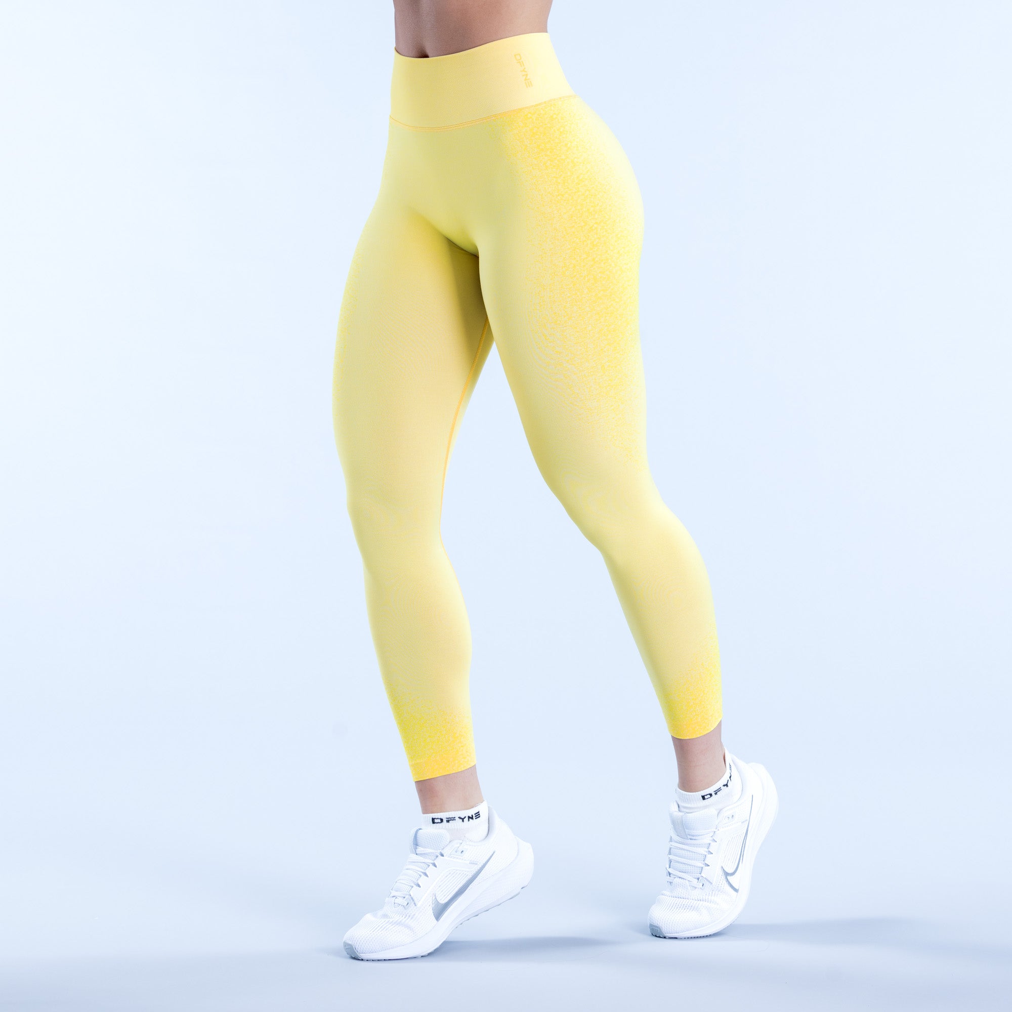 Dámské Leggings DFYNE Ignite Citrón | EYARQG386
