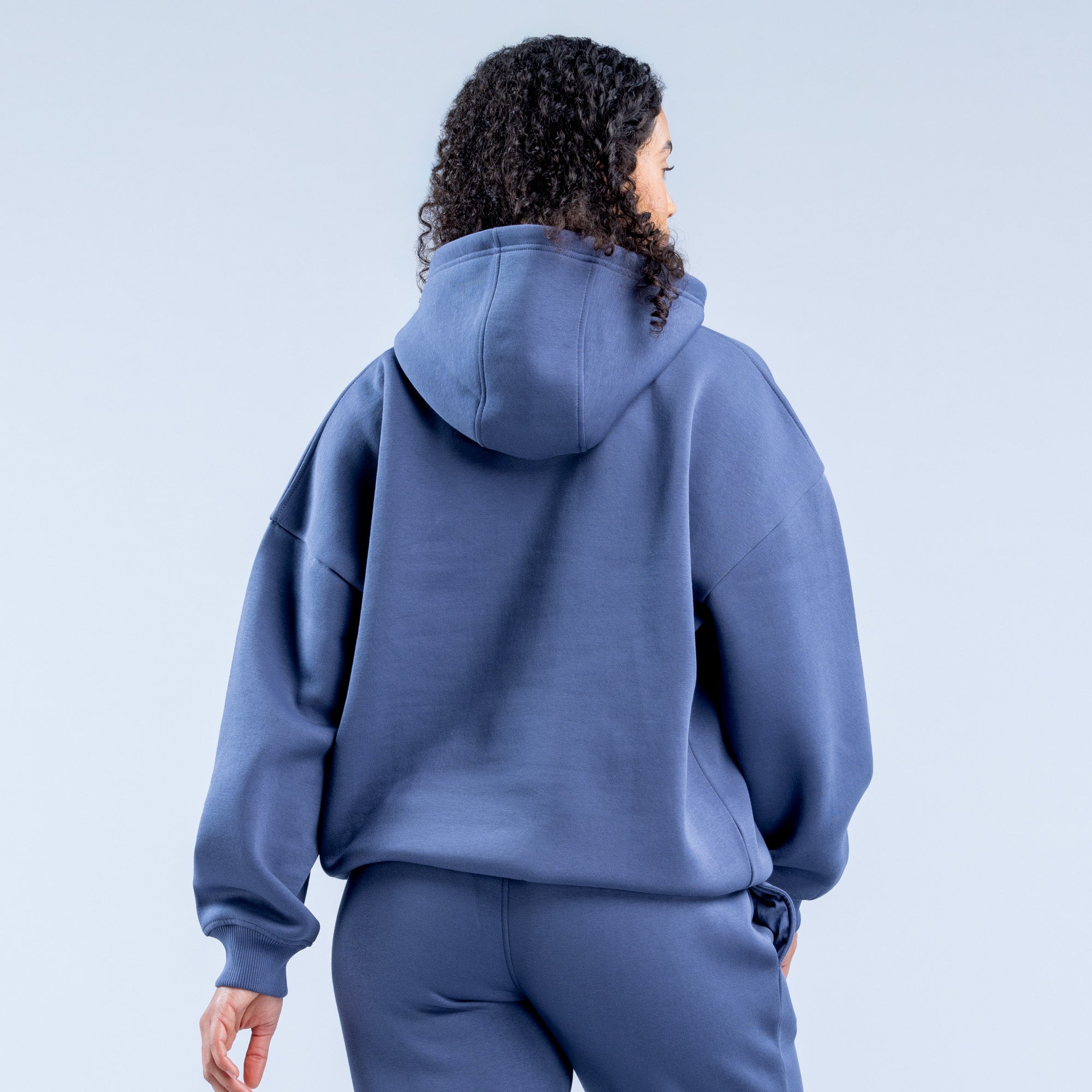 Dámské Mikina s Kapucí DFYNE Revive Heavy Weight Tmavě Blankyt | ASTZBY139