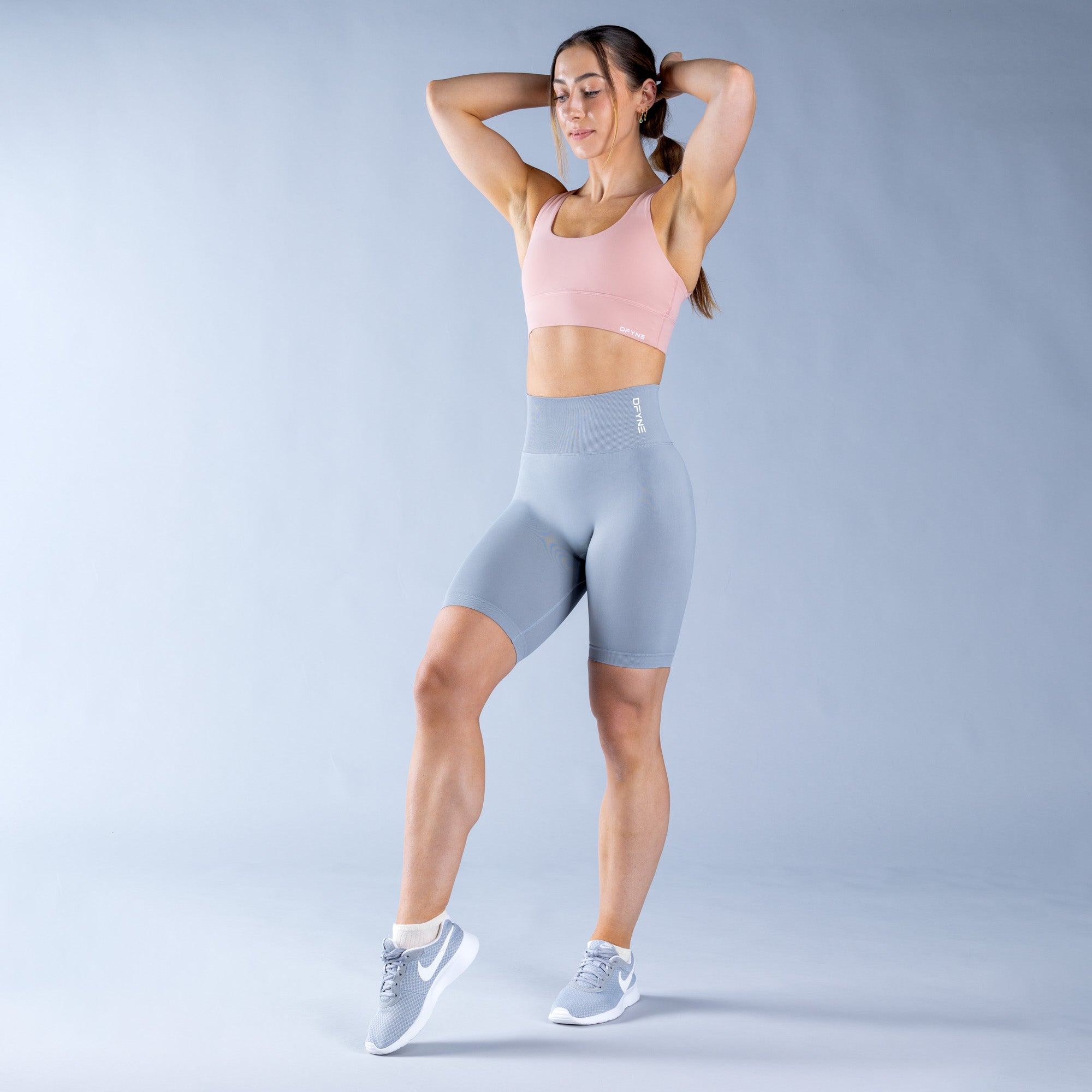 Dámské Shorts DFYNE Dynamic Světle Šedé | YQDNOW871