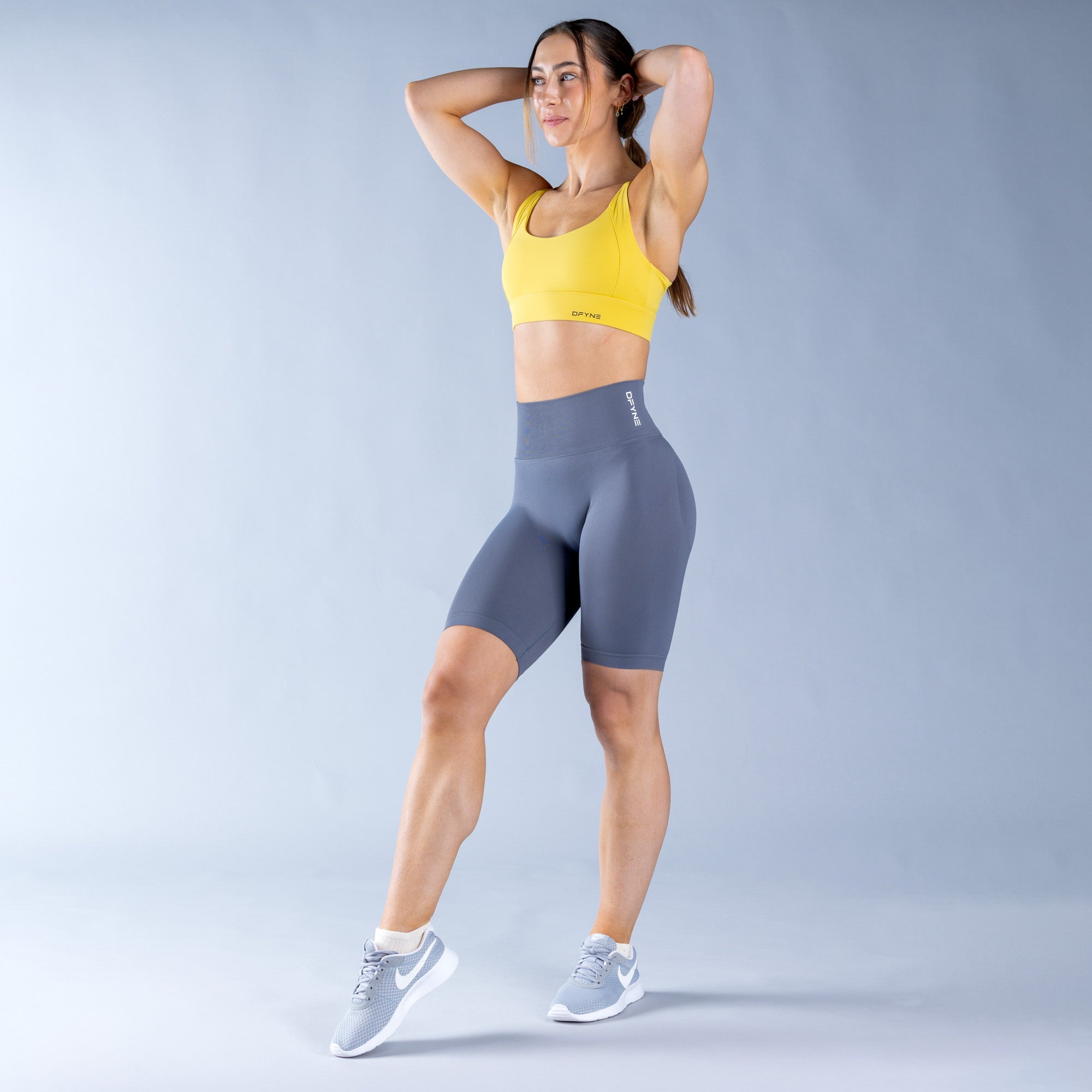 Dámské Shorts DFYNE Dynamic Tmavě Šedé | CQFHEN520