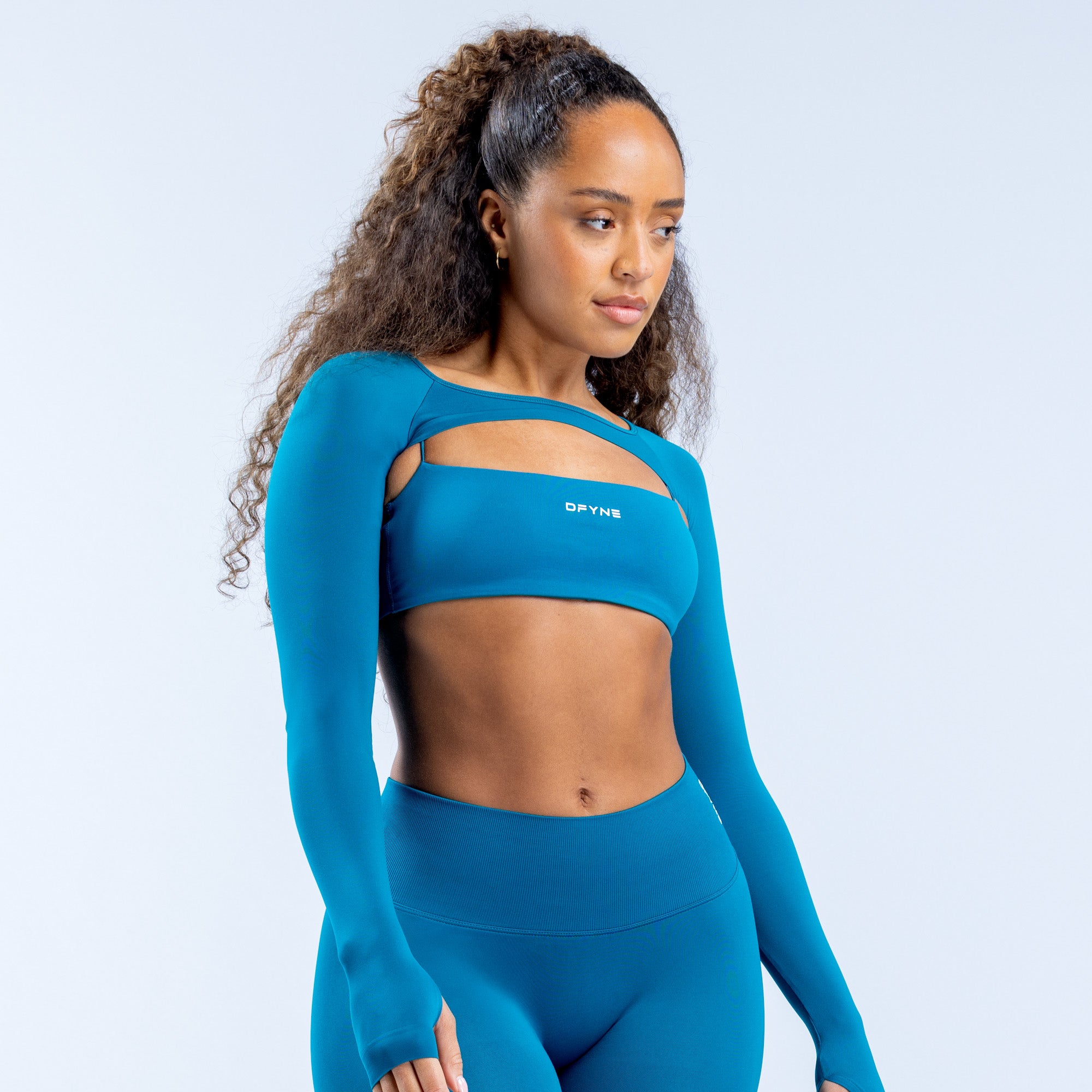 Dámské Shrug DFYNE Defy Long Sleeve Blankyt | OACNFM754