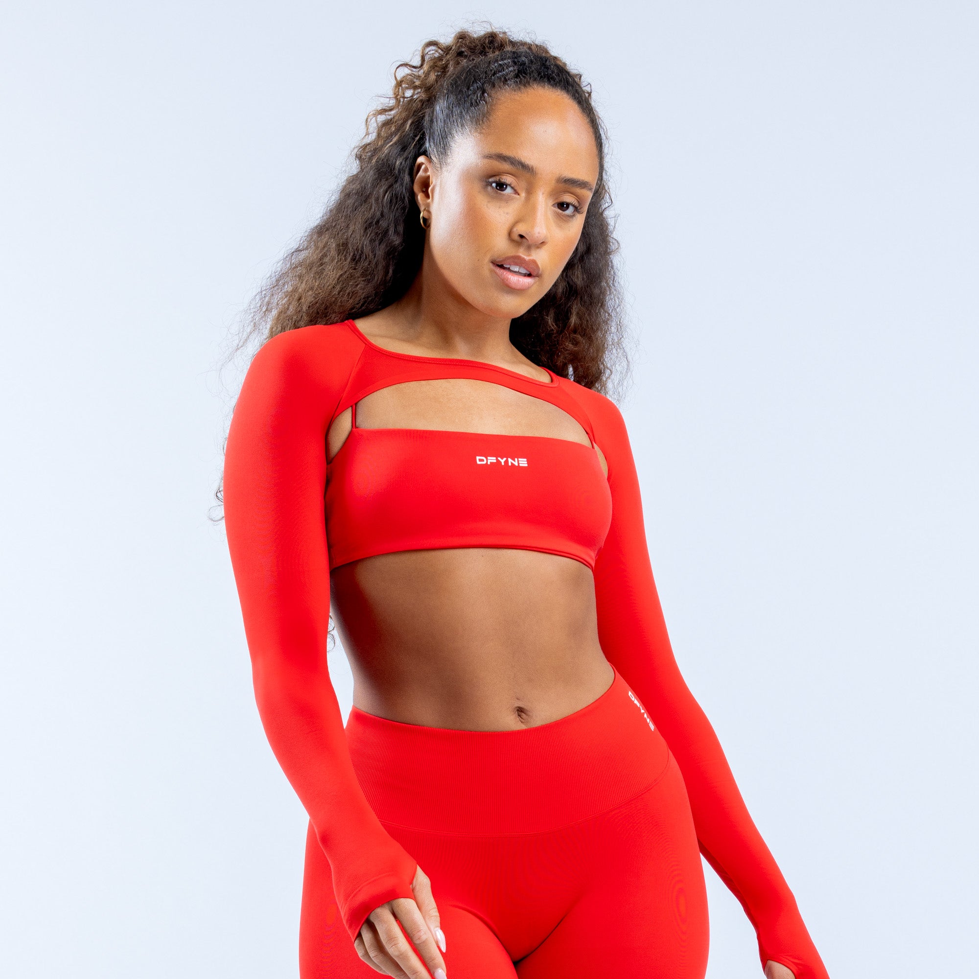 Dámské Shrug DFYNE Defy Long Sleeve Oranžové | XEDKQY236