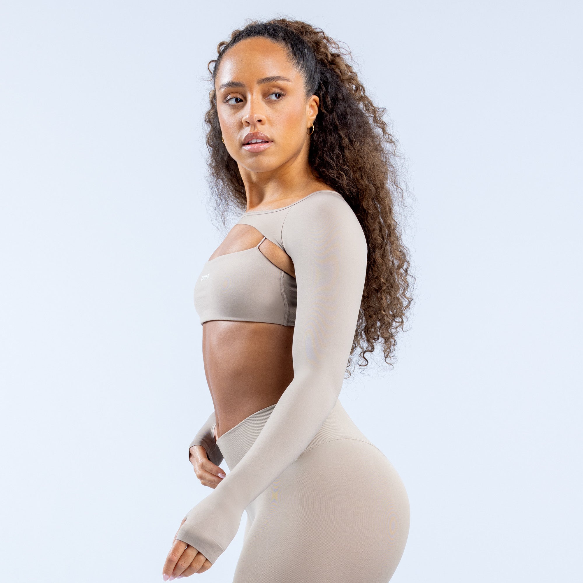 Dámské Shrug DFYNE Defy Long Sleeve Šedé | OQRSZH807