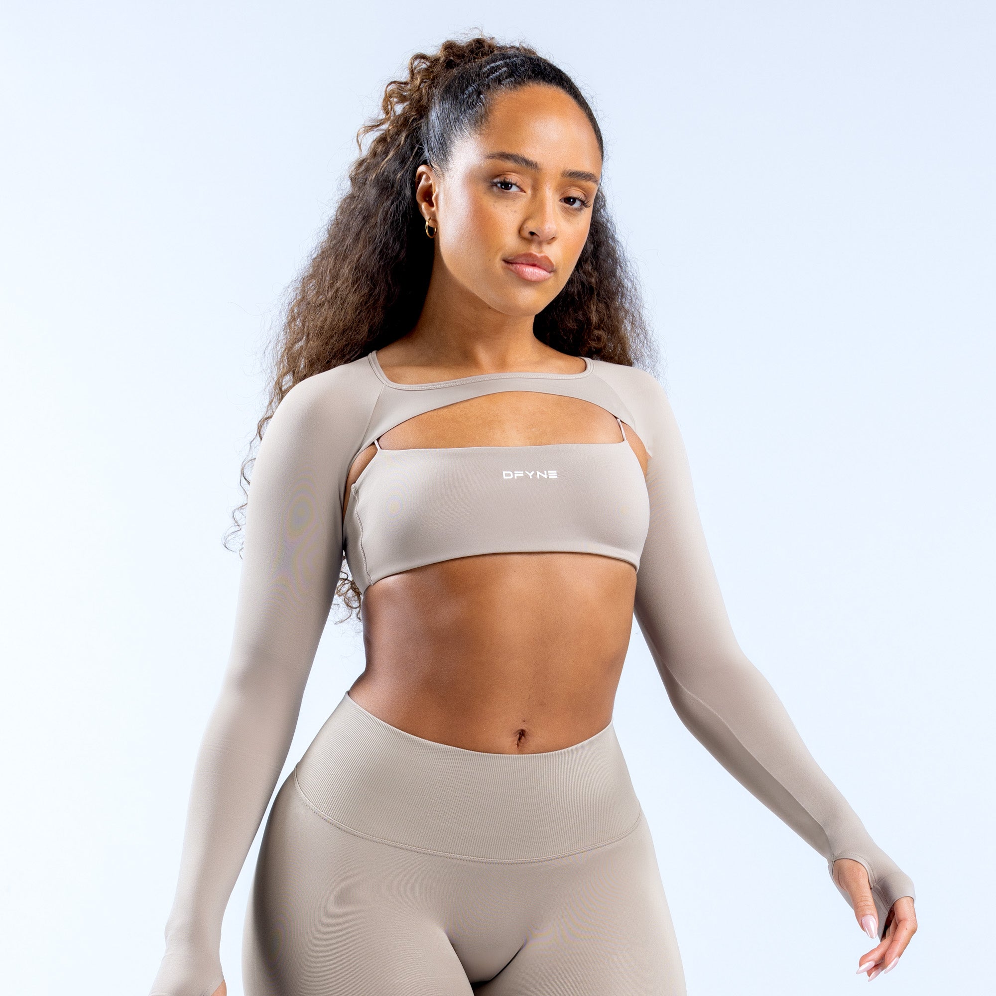 Dámské Shrug DFYNE Defy Long Sleeve Šedé | OQRSZH807