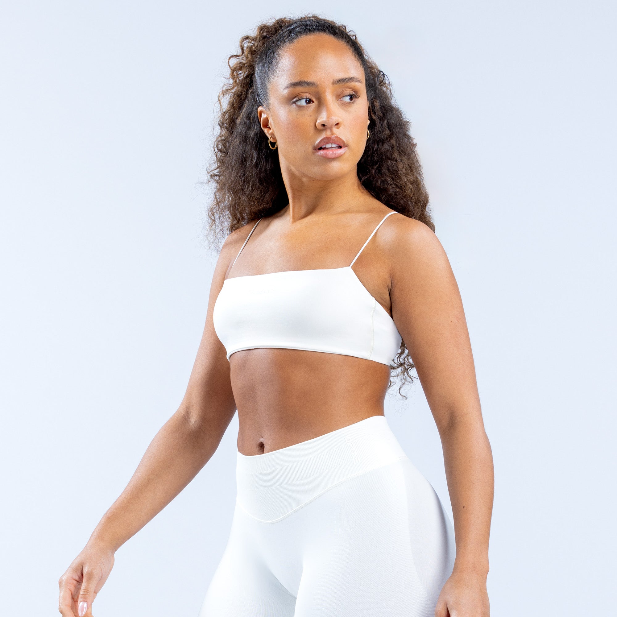 Dámské Sportovní Podprsenka DFYNE Defy Strappy Bílé | SBFNVW367