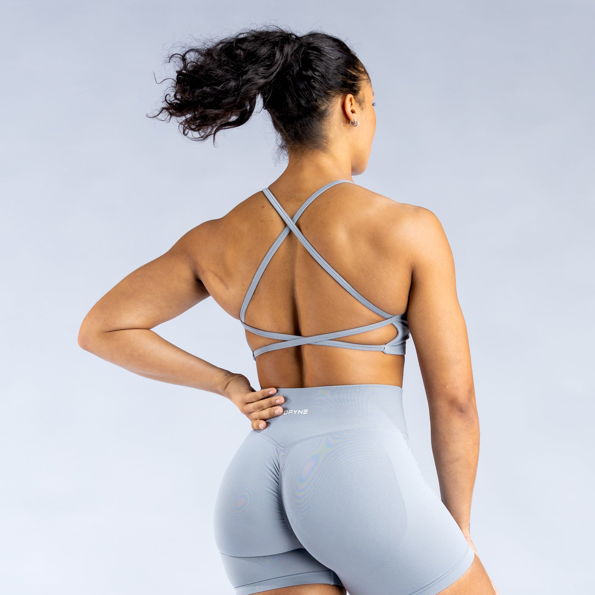 Dámské Sportovní Podprsenka DFYNE Dynamic Backless Světle Šedé | ICQKYP430