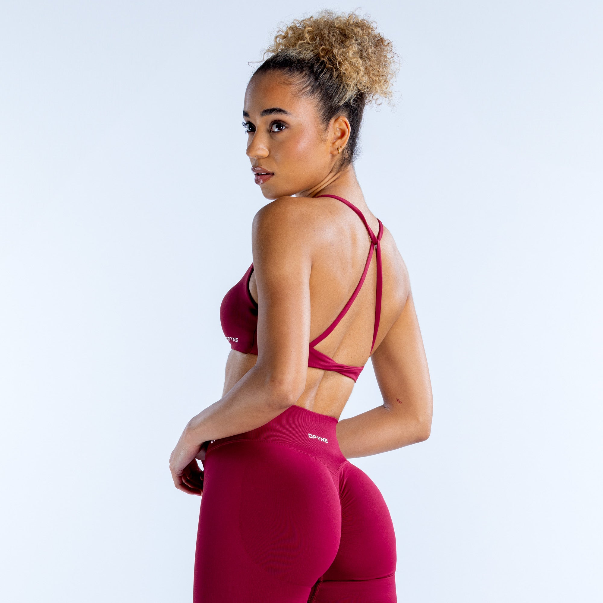 Dámské Sportovní Podprsenka DFYNE Dynamic Twist Back Fuchsie | WAGKCE054