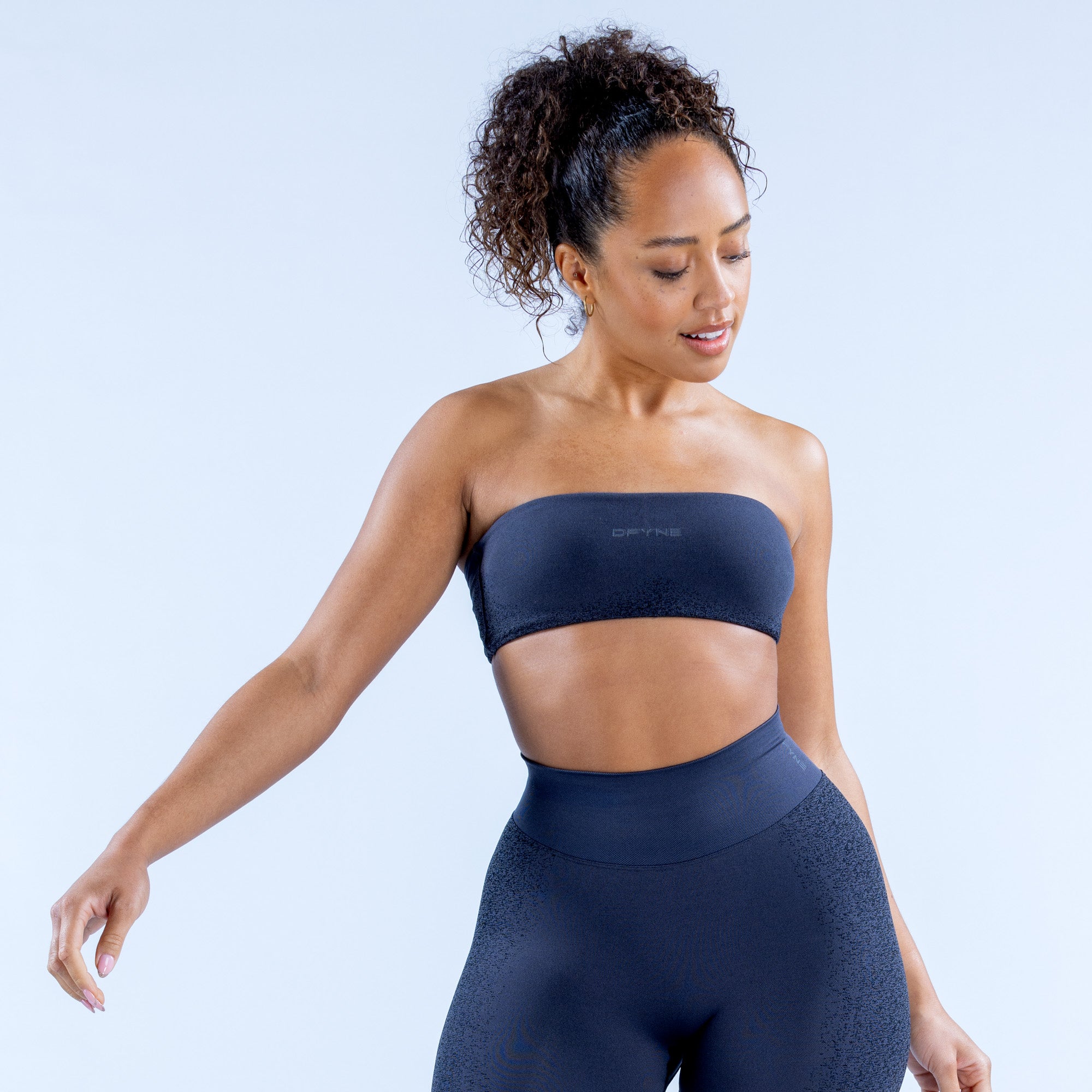 Dámské Sportovní Podprsenka DFYNE Ignite Bandeau Šedé | WISRQZ691