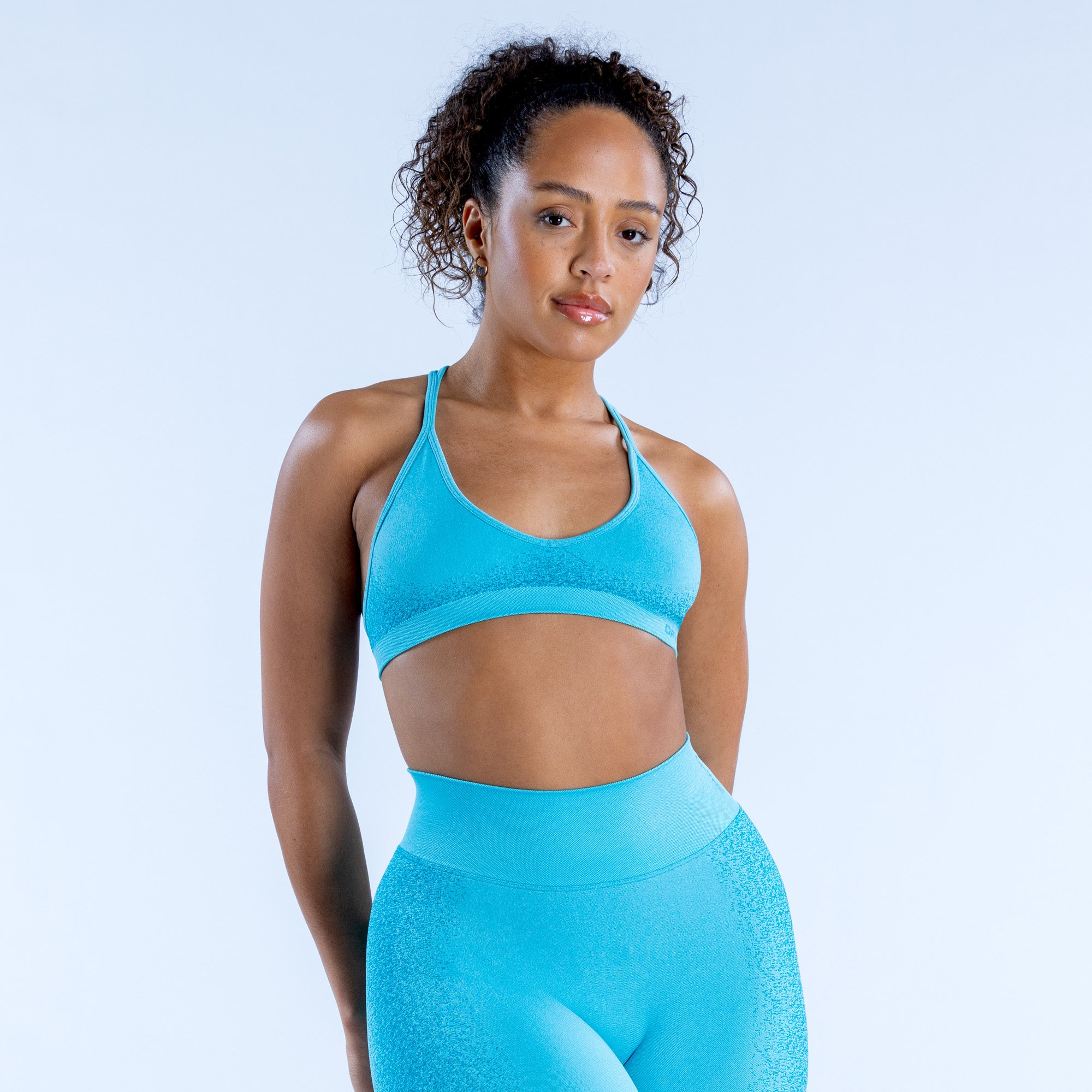 Dámské Sportovní Podprsenka DFYNE Ignite Cross Back Světle Tyrkysové | KHDBFM721