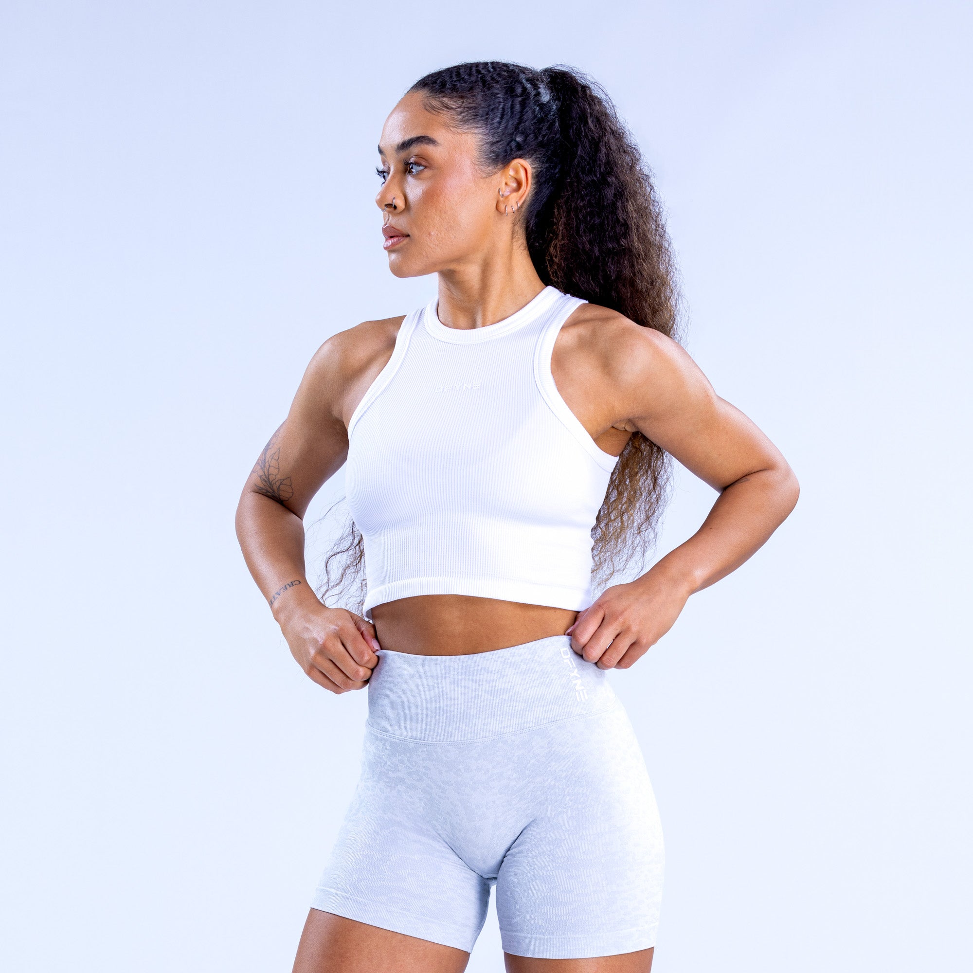 Dámské Top DFYNE Revive Racer Bílé | RDGACB754