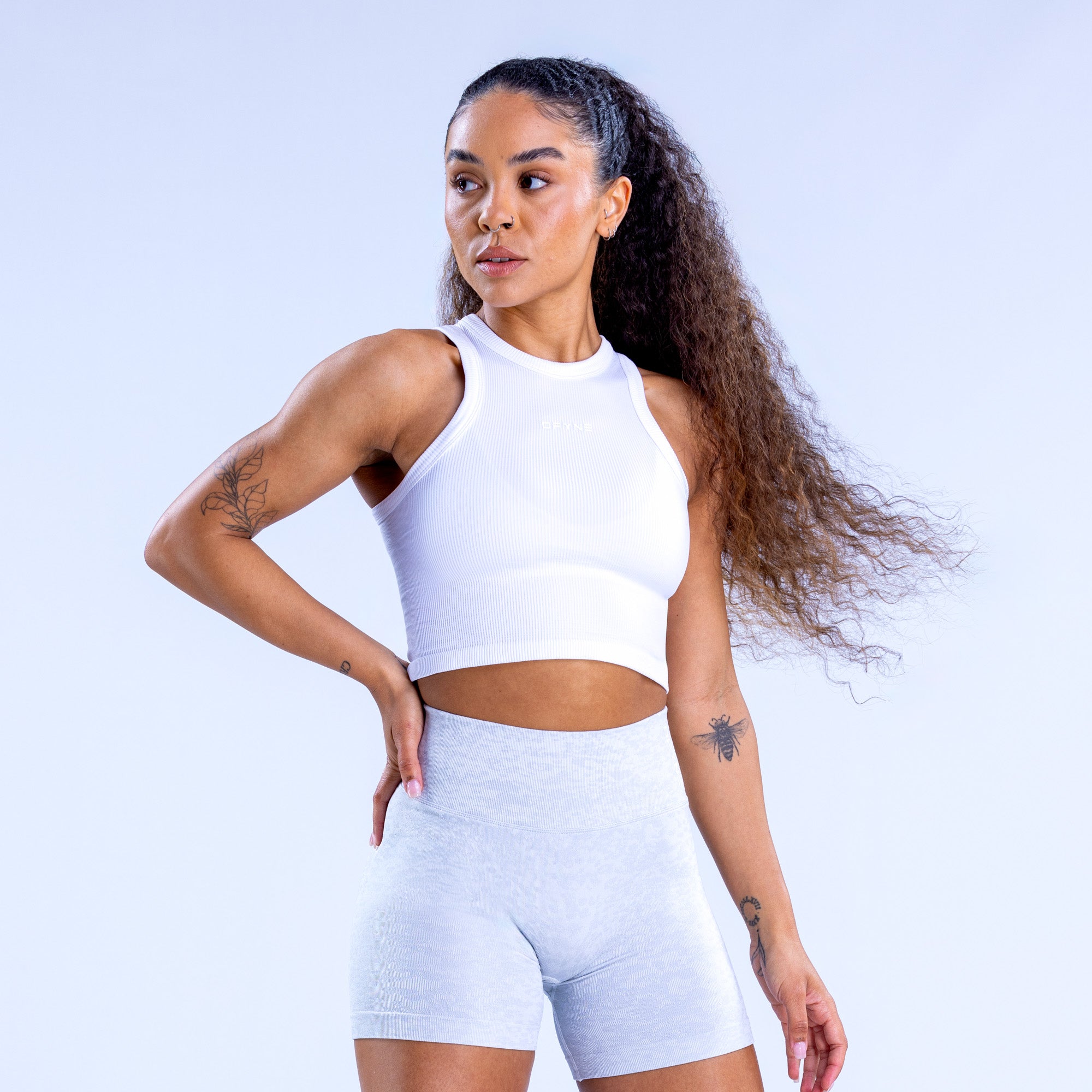 Dámské Top DFYNE Revive Racer Bílé | RDGACB754