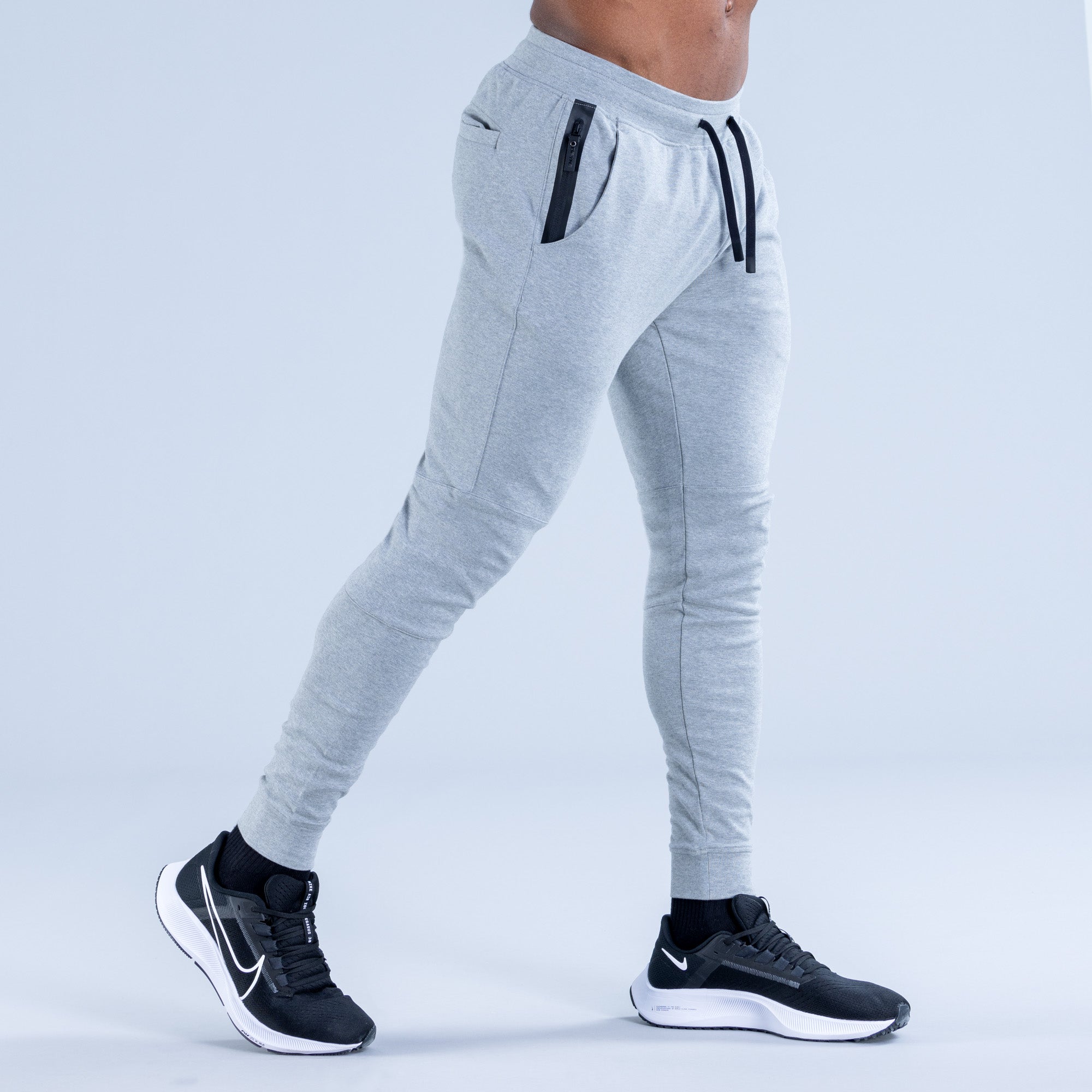 Pánské Jogger Kalhoty DFYNE Stealth Tapered Šedé | MZLQTF341