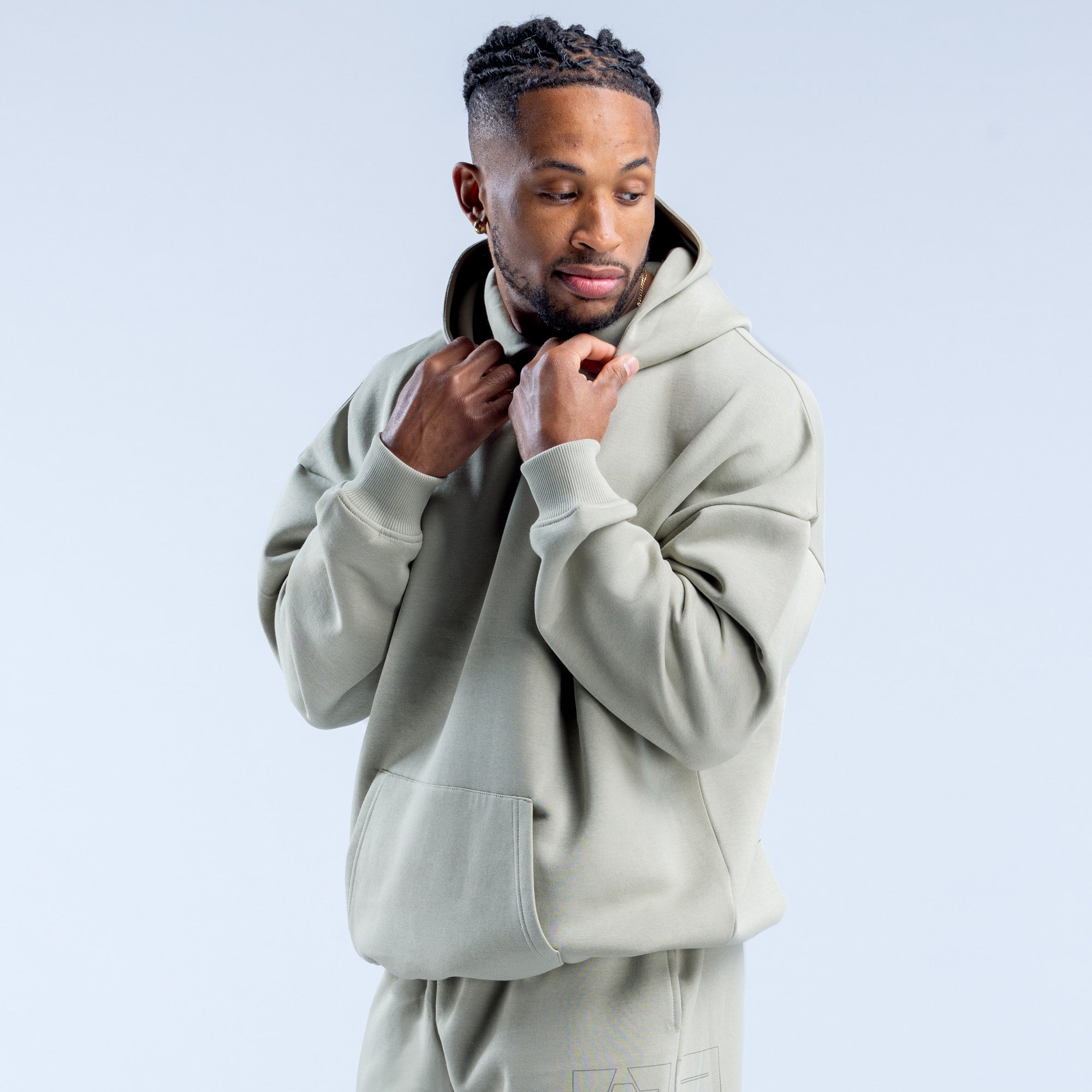 Pánské Mikina s Kapucí DFYNE Recharge Graphic Šedé | MBRQSV192