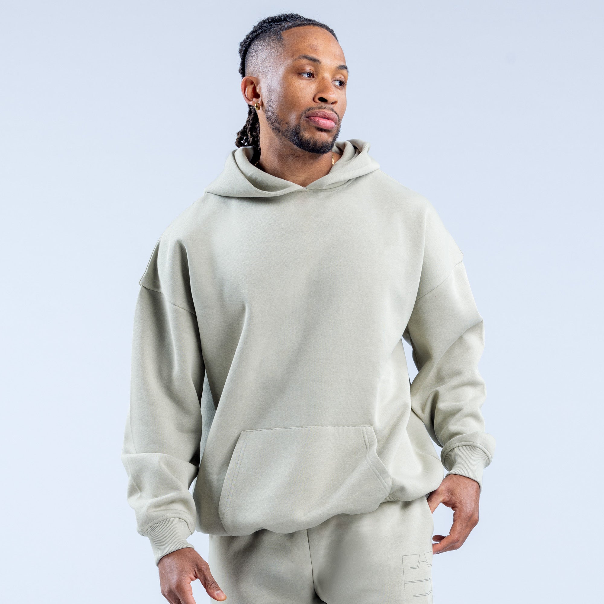 Pánské Mikina s Kapucí DFYNE Recharge Graphic Šedé | MBRQSV192