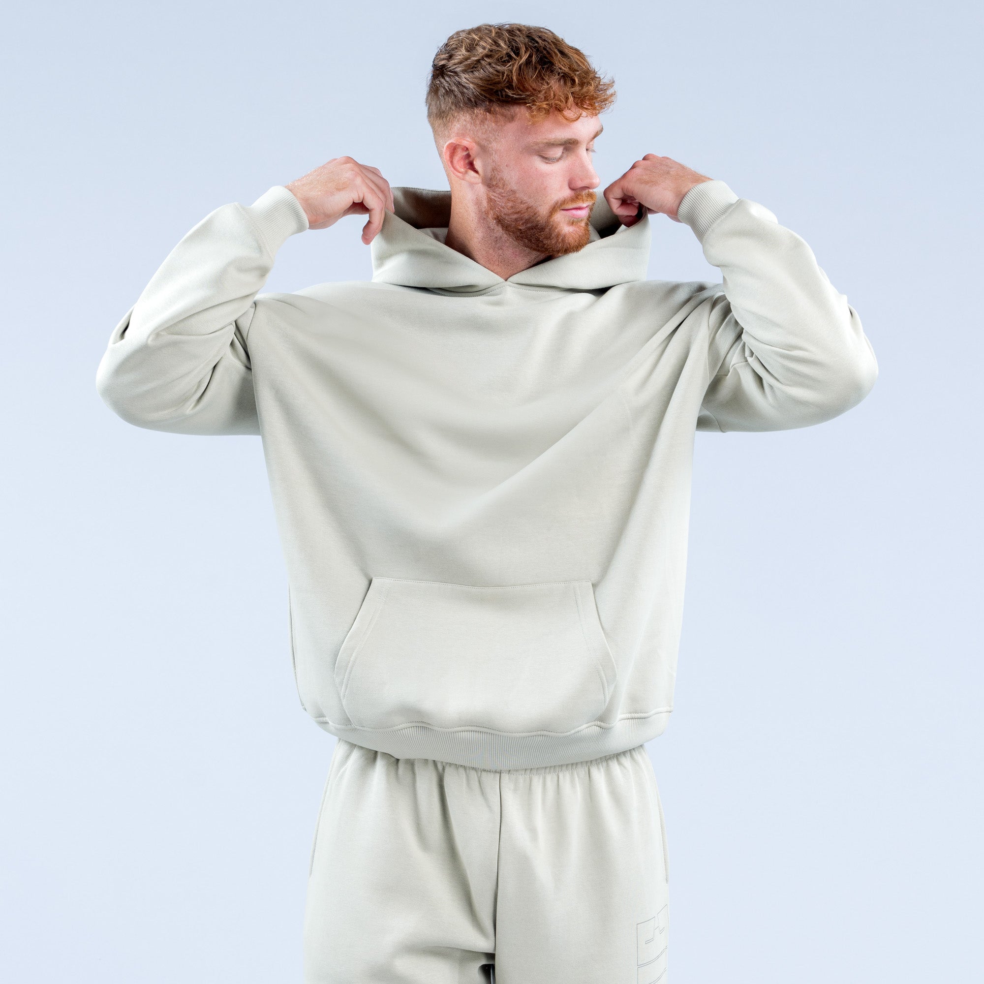 Pánské Mikina s Kapucí DFYNE Recharge Graphic Šedé | MBRQSV192