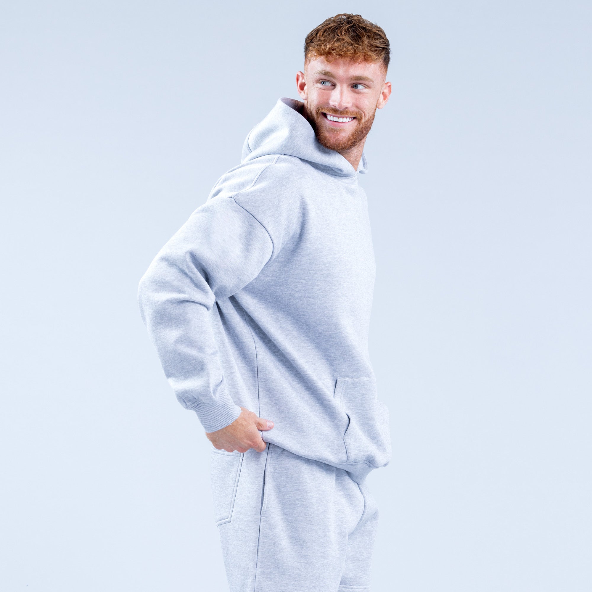 Pánské Mikina s Kapucí DFYNE Recharge Graphic Šedé | BLJOYH367