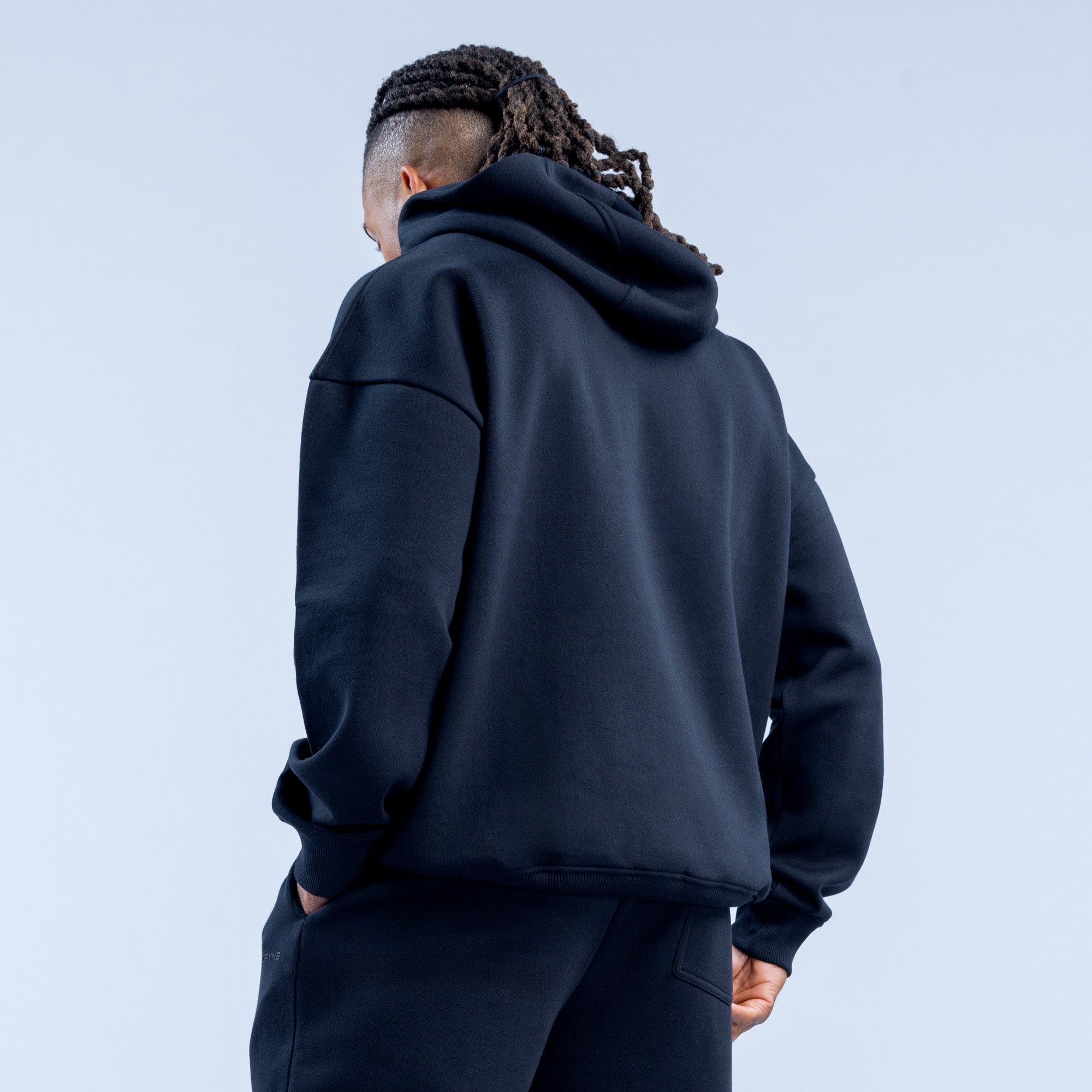 Pánské Mikina s Kapucí DFYNE Recharge Černé | ZABXCK942