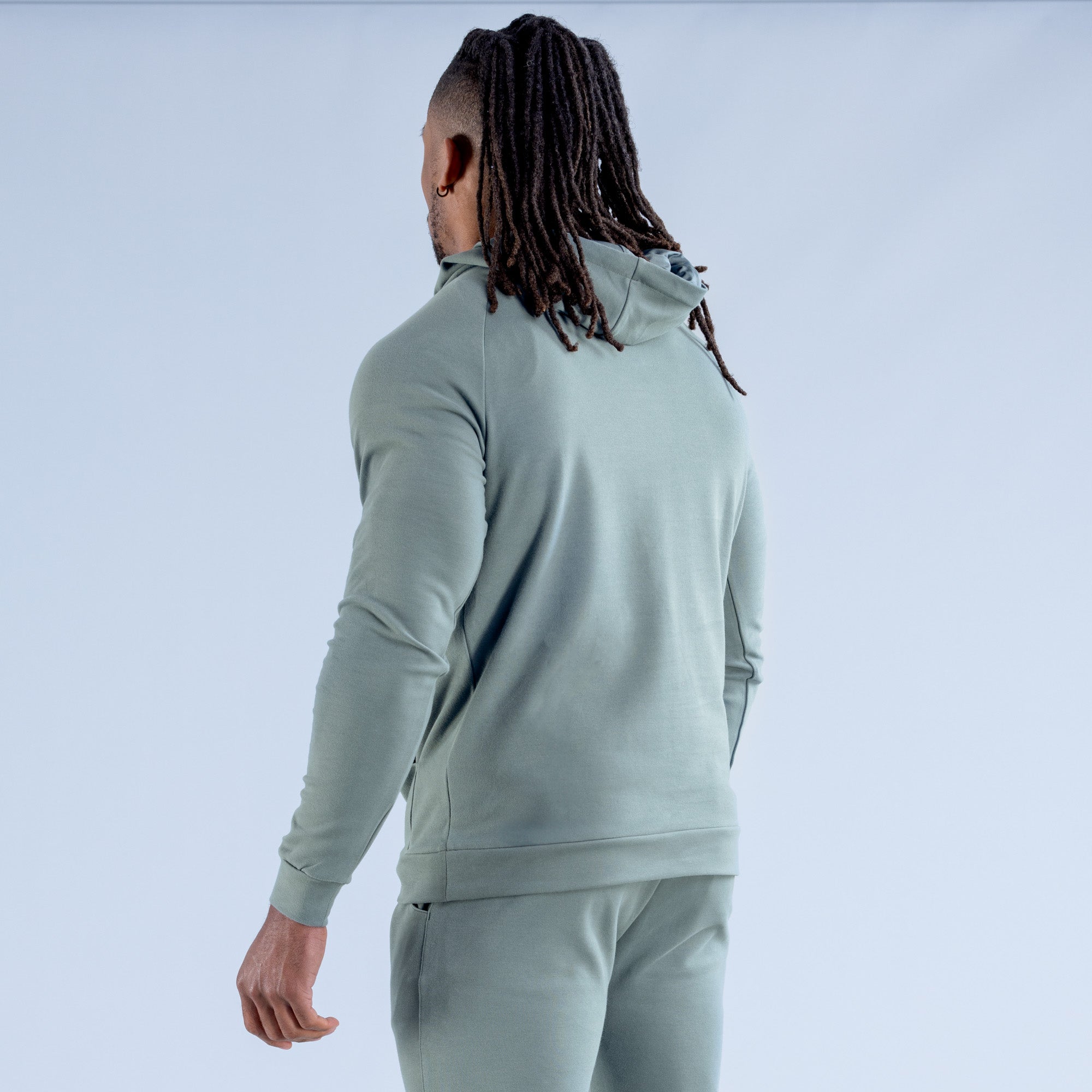 Pánské Mikina s Kapucí DFYNE Stealth Midweight Olivy Zelené | HRSGJL805