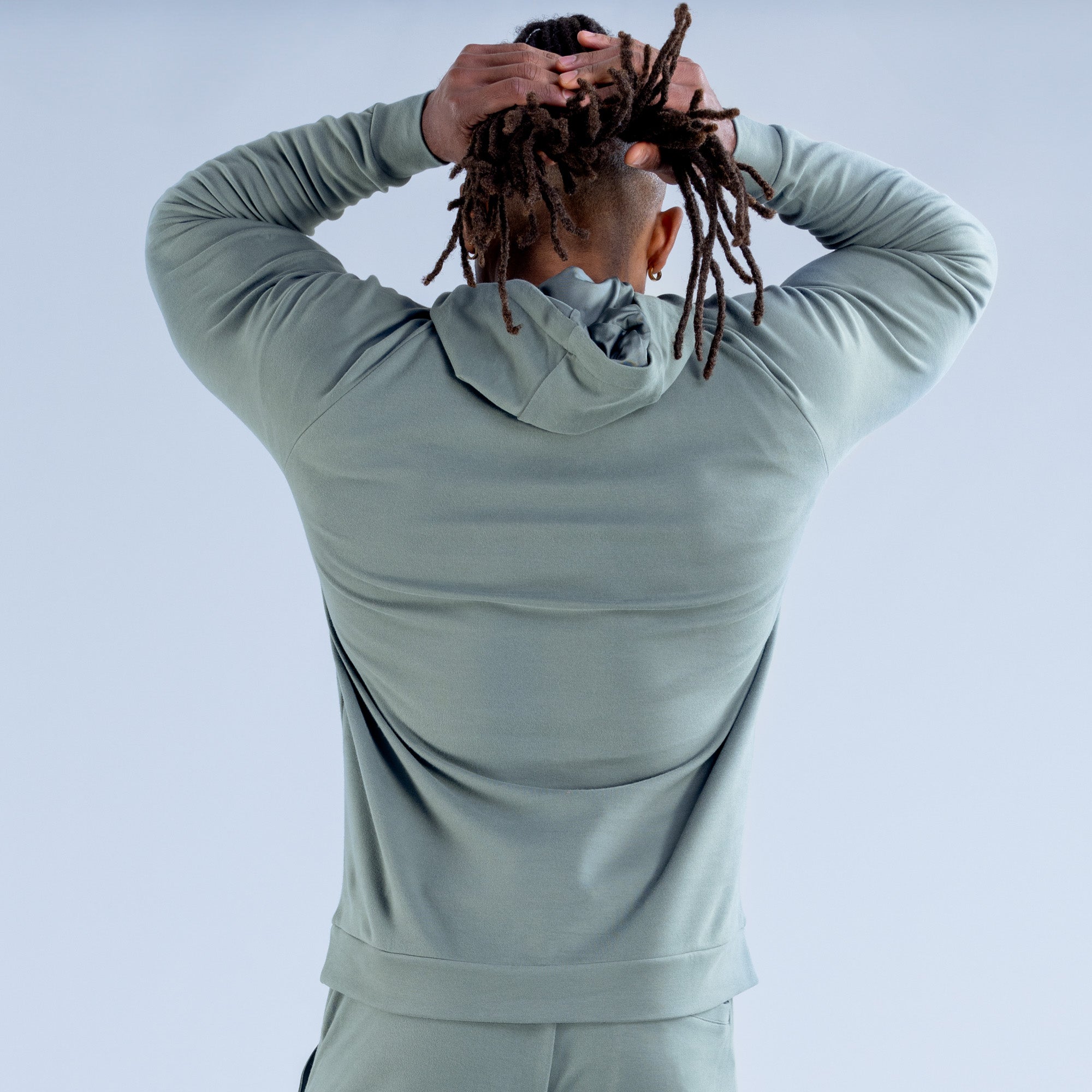 Pánské Mikina s Kapucí DFYNE Stealth Midweight Olivy Zelené | HRSGJL805