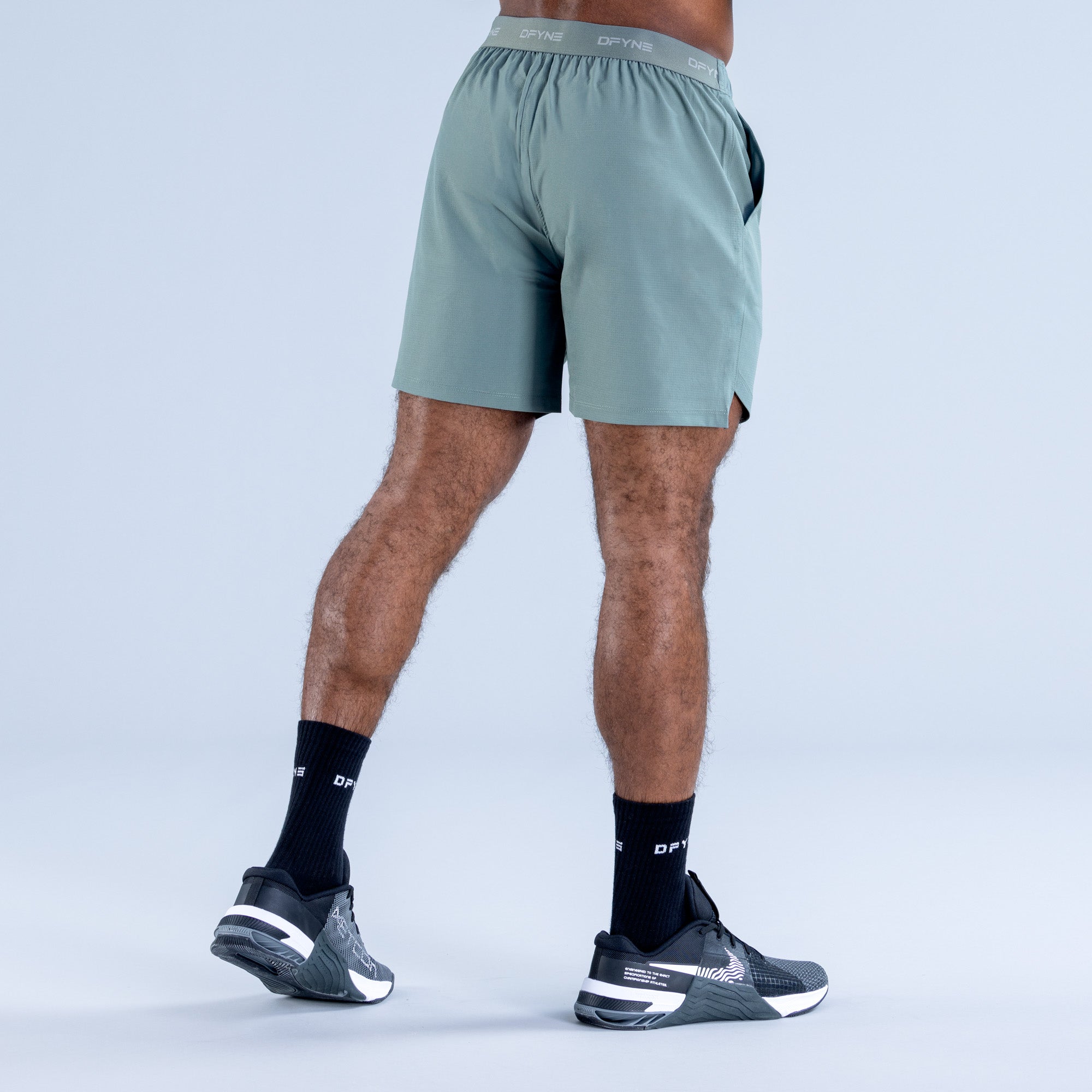 Pánské Shorts DFYNE Stealth Training Olivy Zelené | QPYZFD413