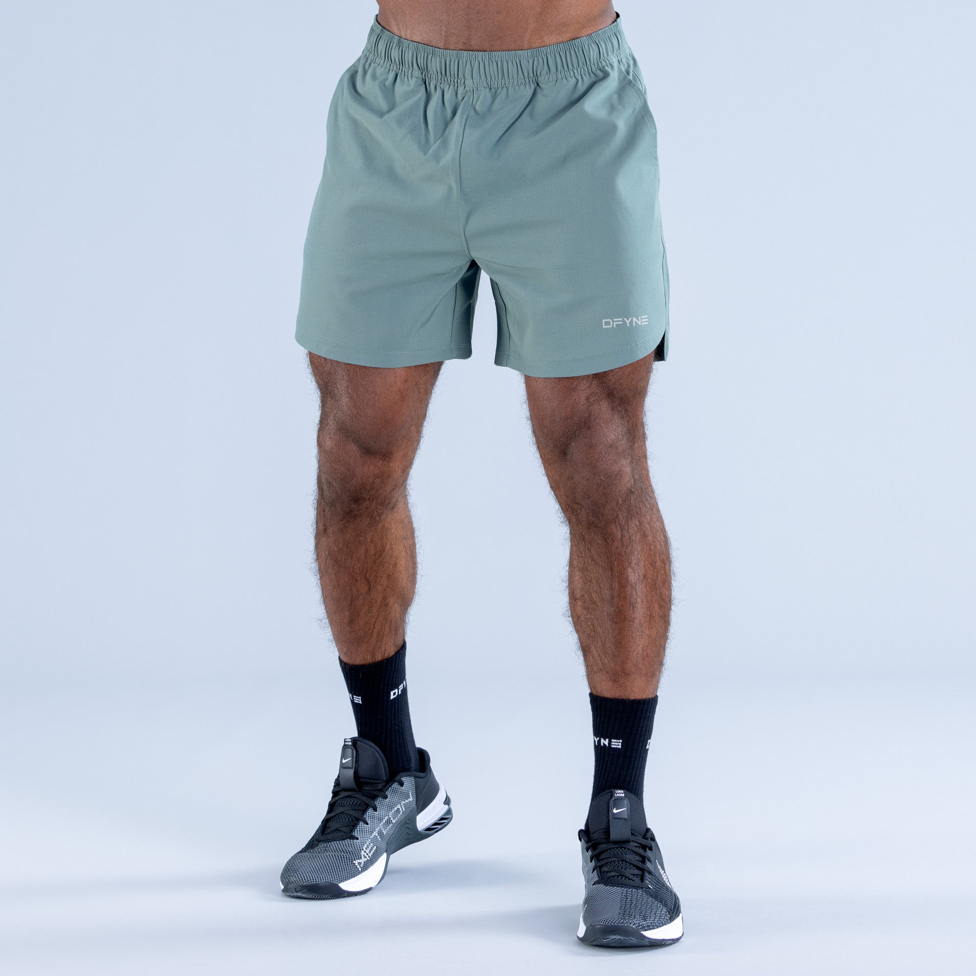 Pánské Shorts DFYNE Stealth Training Olivy Zelené | QPYZFD413