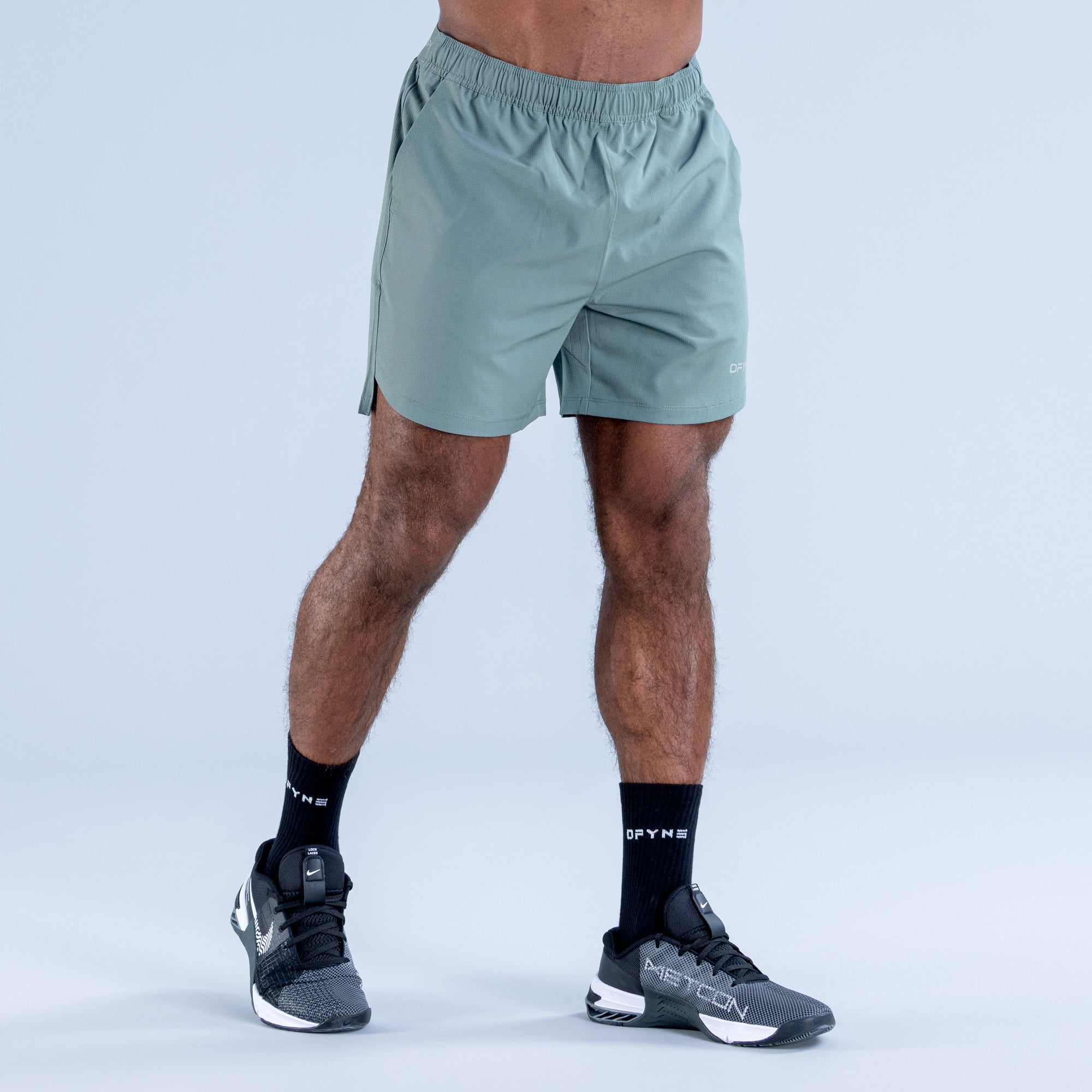 Pánské Shorts DFYNE Stealth Training Olivy Zelené | QPYZFD413