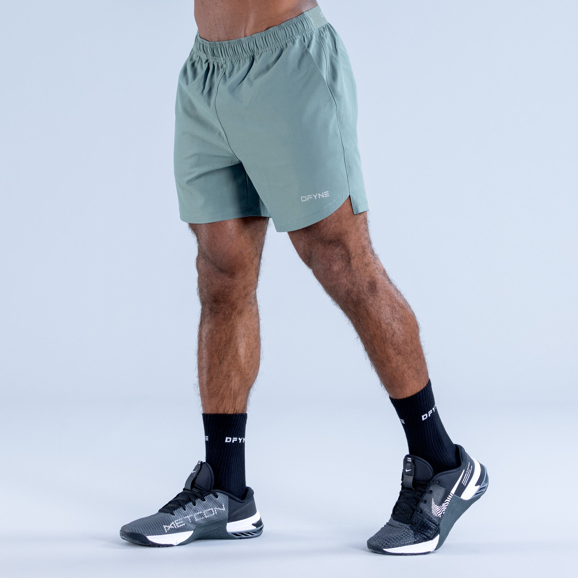 Pánské Shorts DFYNE Stealth Training Olivy Zelené | QPYZFD413
