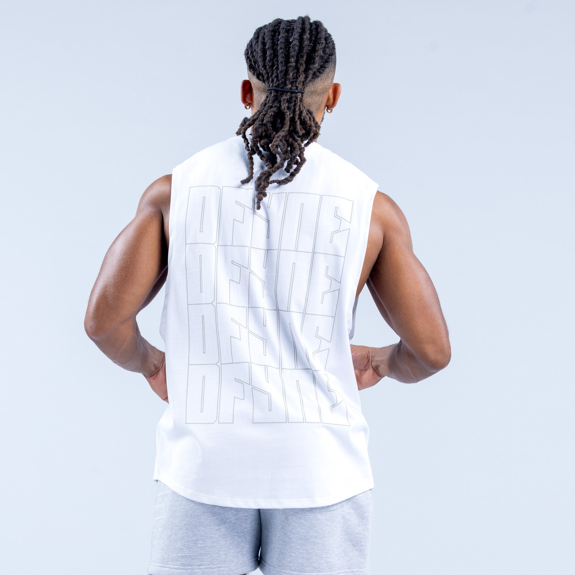 Pánské Tílko DFYNE Recharge Graphic Bílé | XYBMQV468