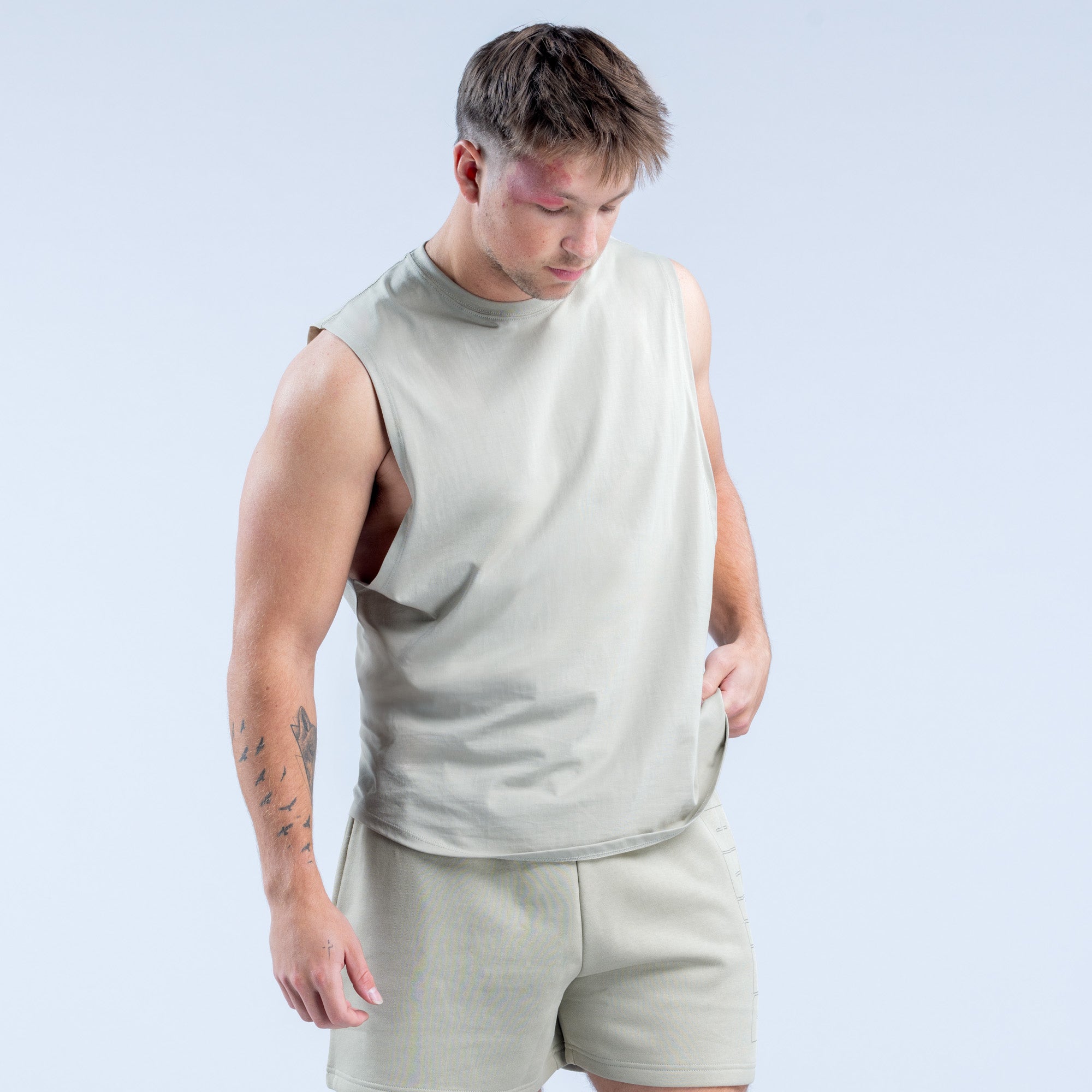 Pánské Tílko DFYNE Recharge Graphic Šedé | MSJCKH528