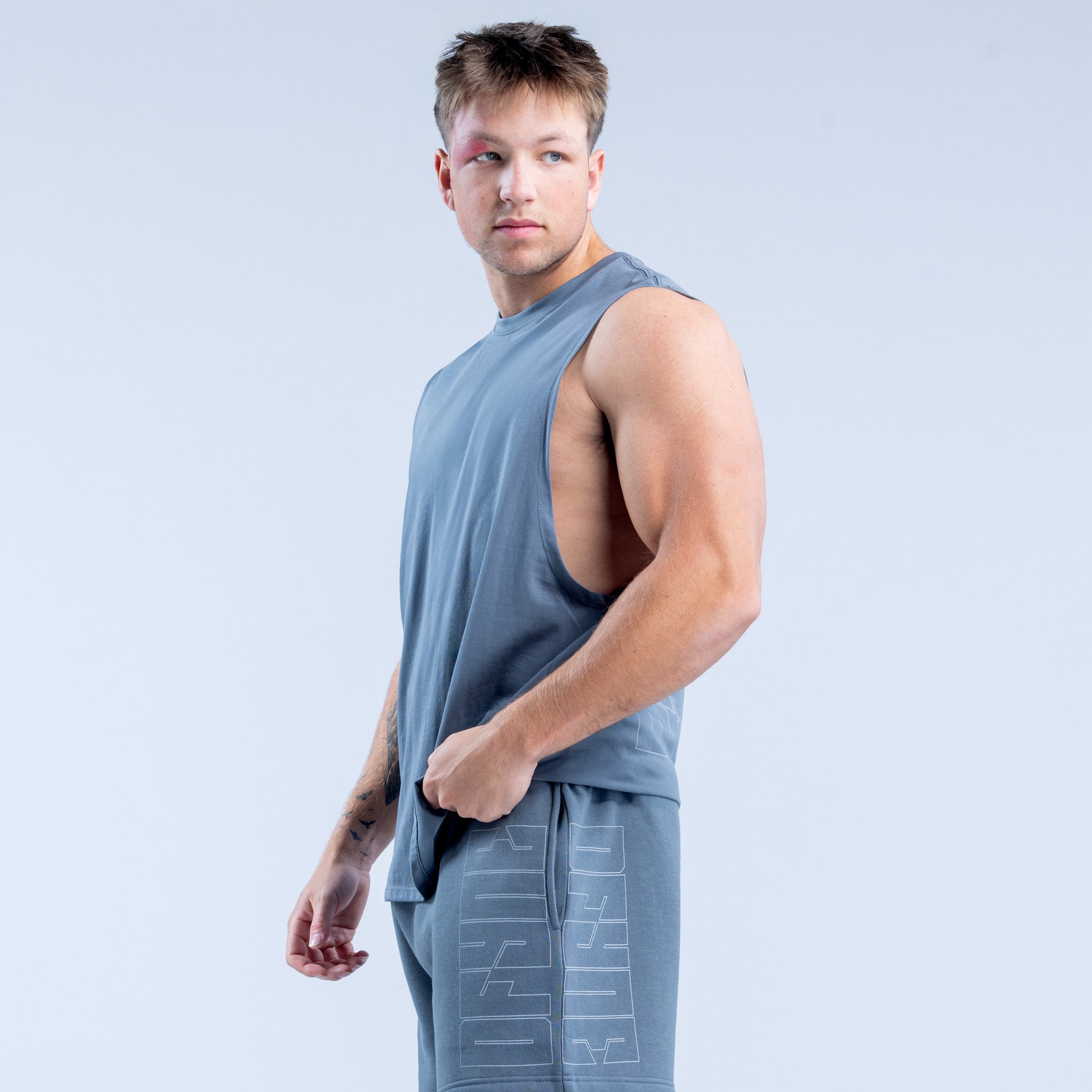 Pánské Tílko DFYNE Recharge Graphic Šedé | UIHNVR582