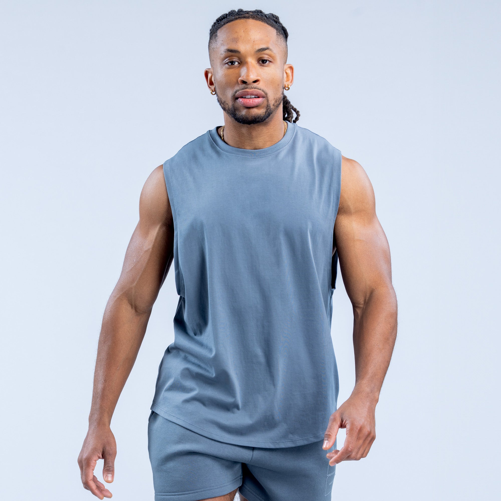 Pánské Tílko DFYNE Recharge Graphic Šedé | UIHNVR582