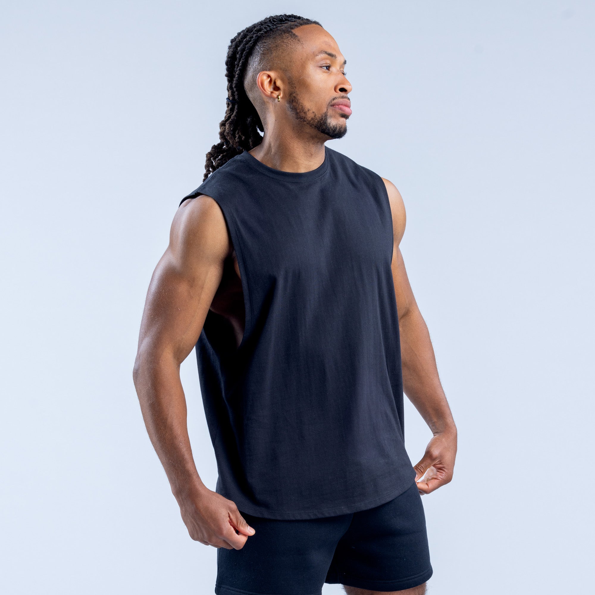 Pánské Tílko DFYNE Recharge Graphic Černé | GHVOIP673