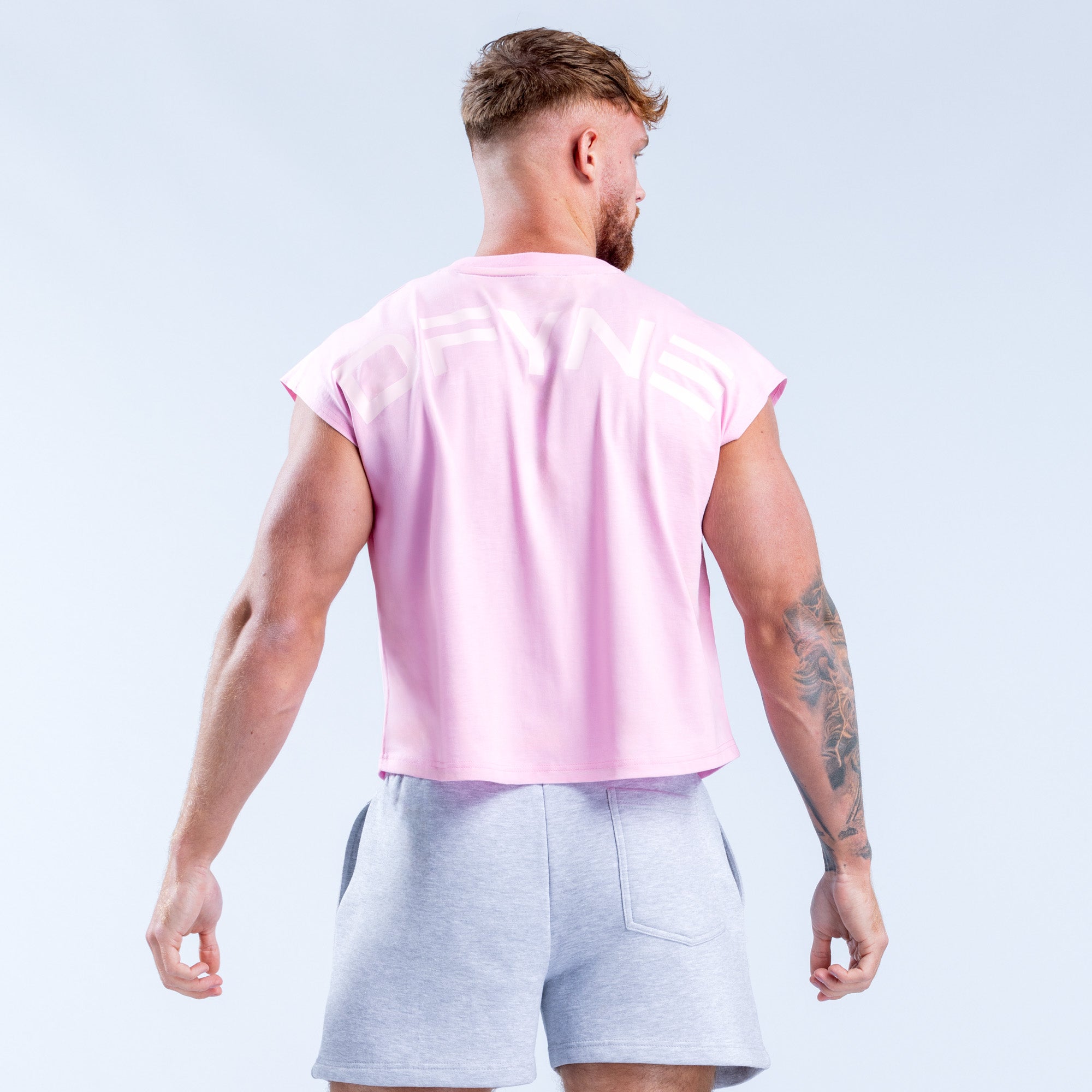 Pánské Tílko DFYNE Signature Crop Světle Růžové Růžové | IGRZQH304