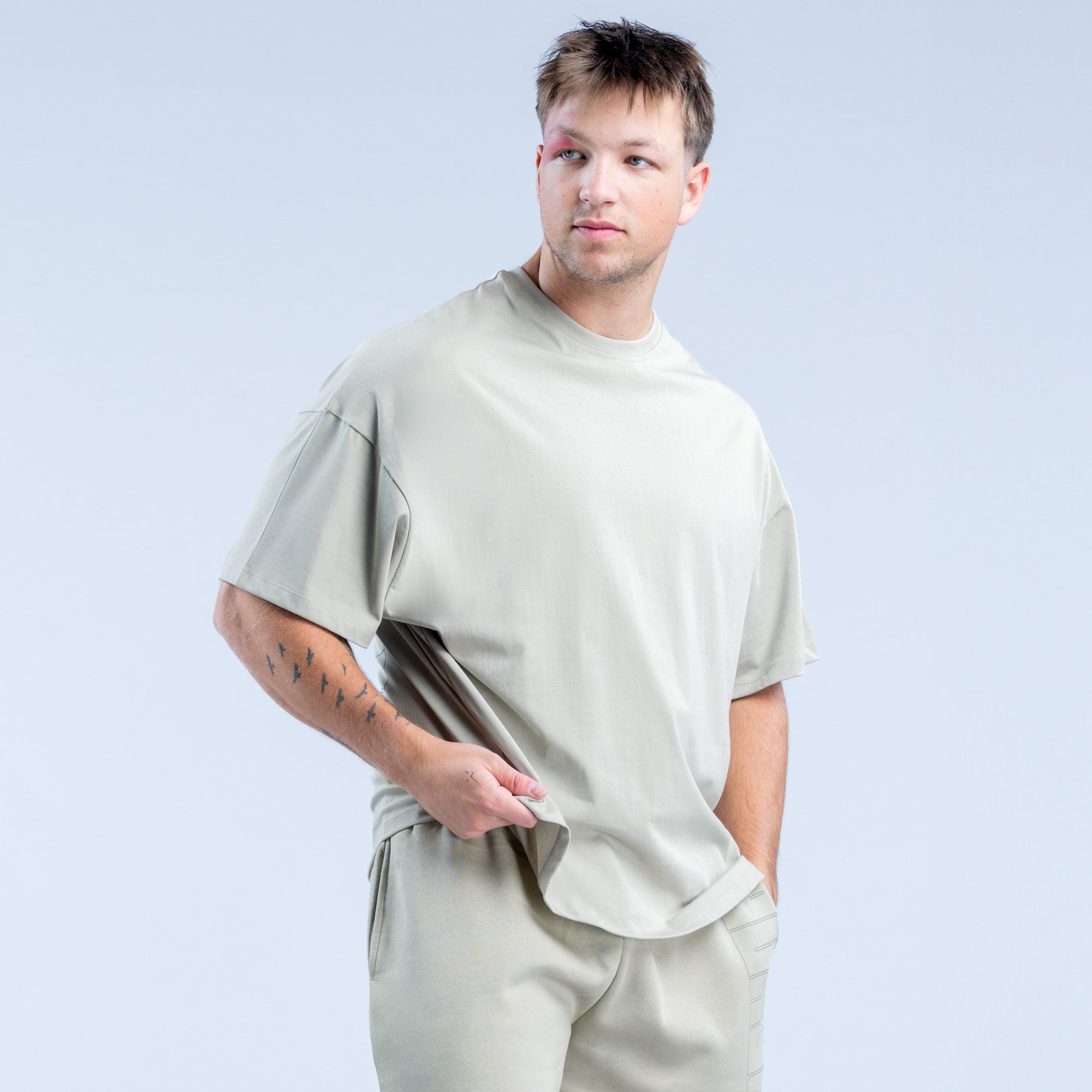 Pánské Tričko DFYNE Recharge Graphic Šedé | QOGZXV316