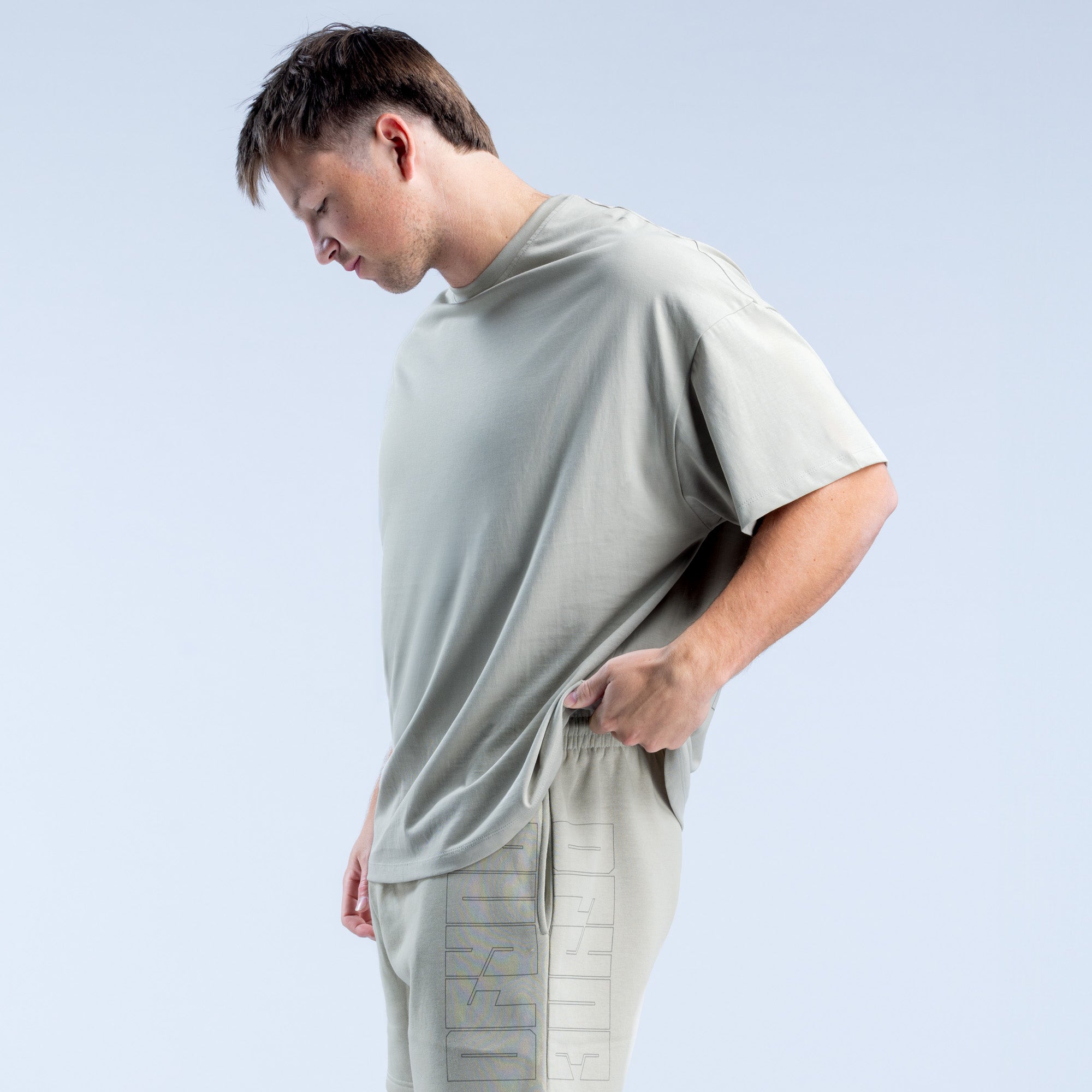 Pánské Tričko DFYNE Recharge Graphic Šedé | QOGZXV316