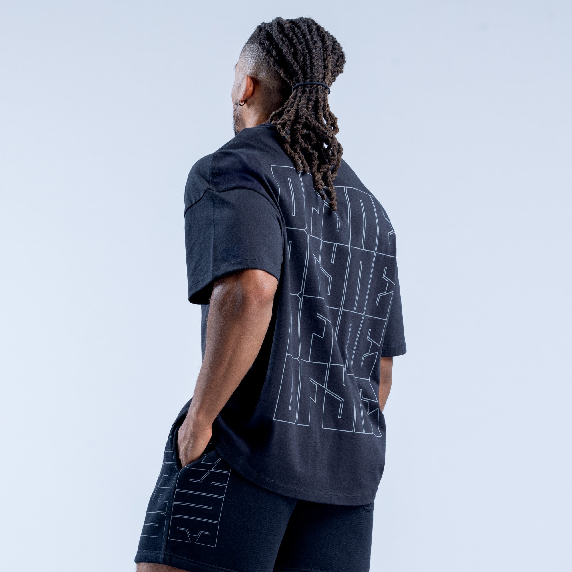 Pánské Tričko DFYNE Recharge Graphic Černé | HGJBZS569