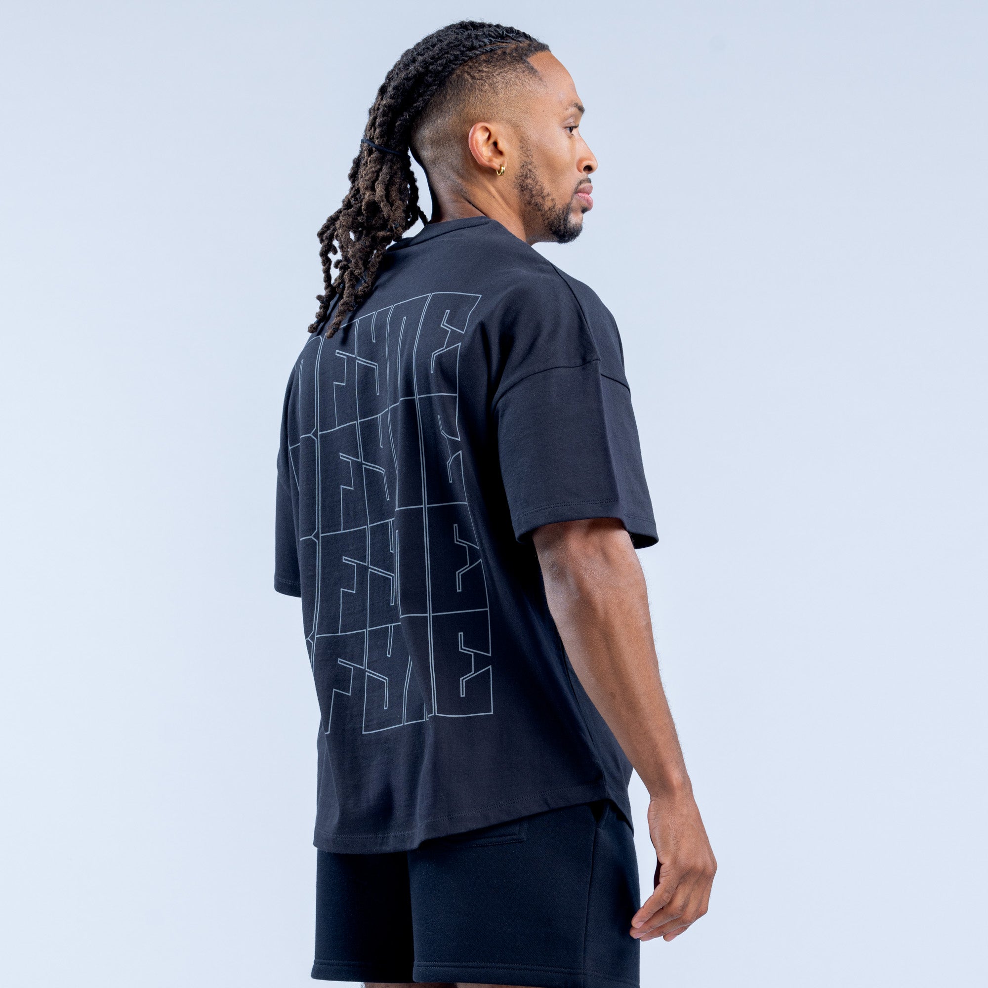 Pánské Tričko DFYNE Recharge Graphic Černé | HGJBZS569