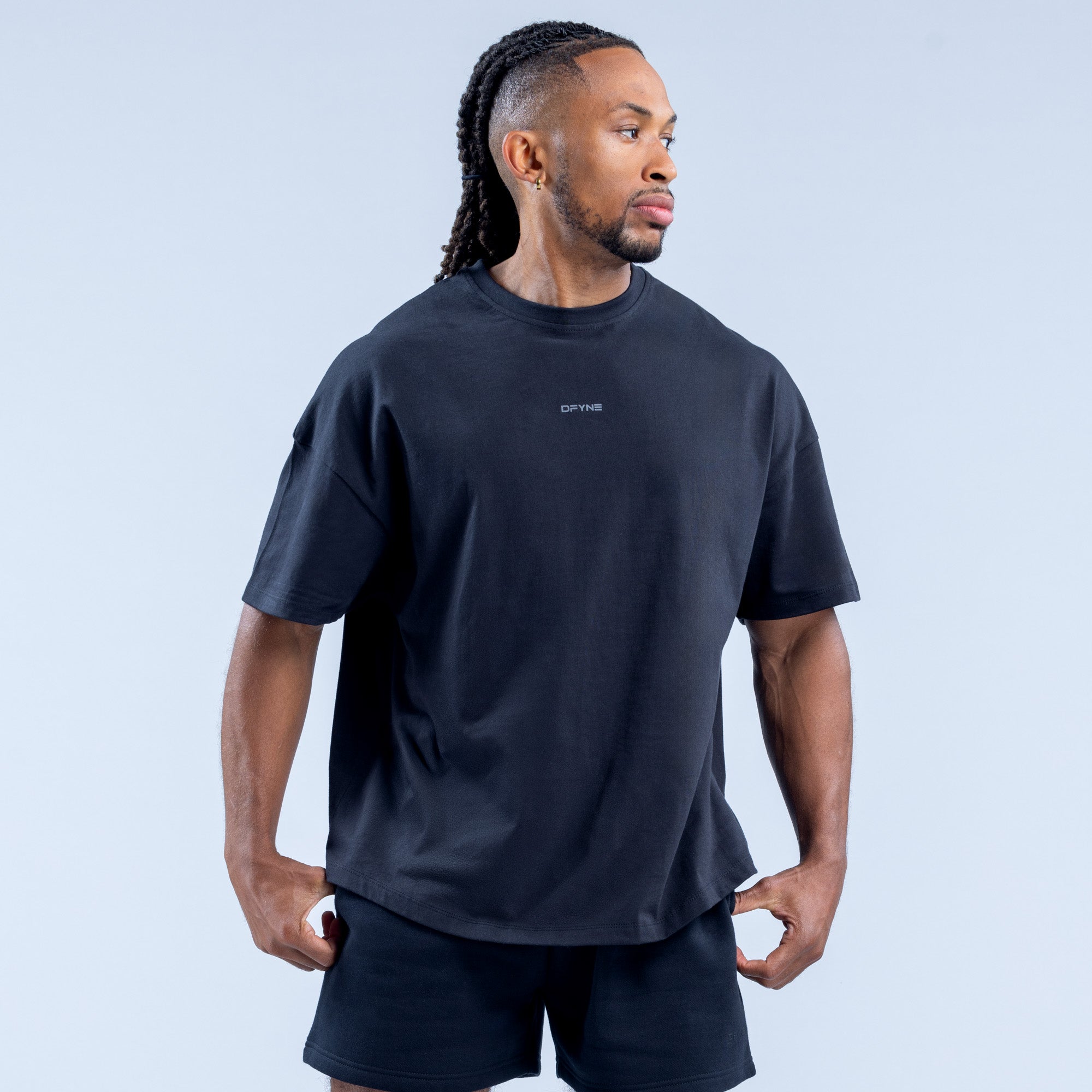 Pánské Tričko DFYNE Recharge Černé | VFJKPT879