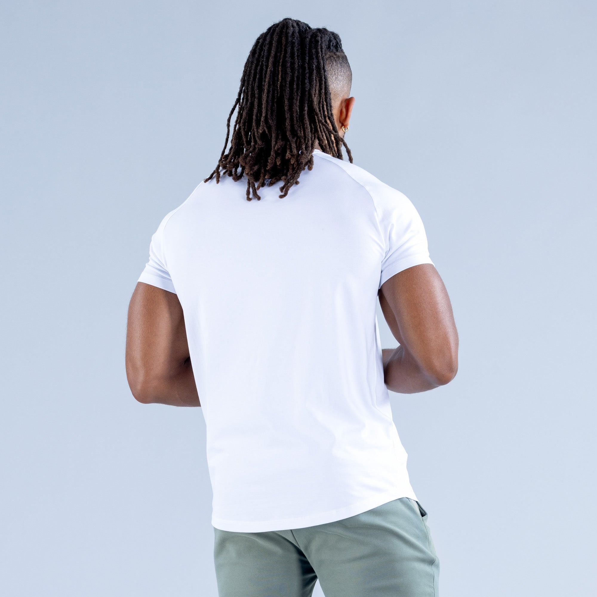 Pánské Tričko DFYNE Stealth Bílé | YEQSIU490